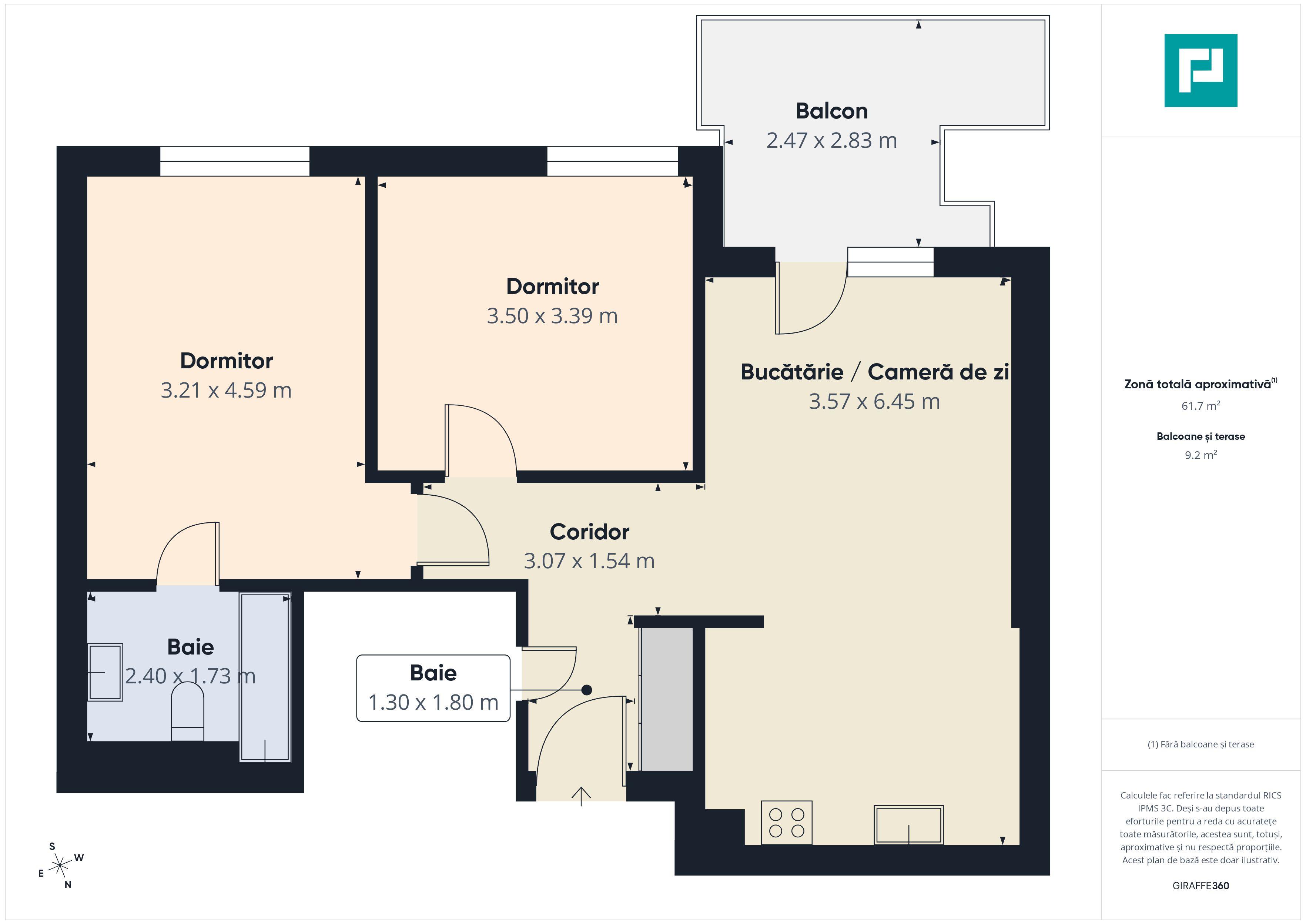 3 camere moderne|Prima închiriere |Cortina North - 8
