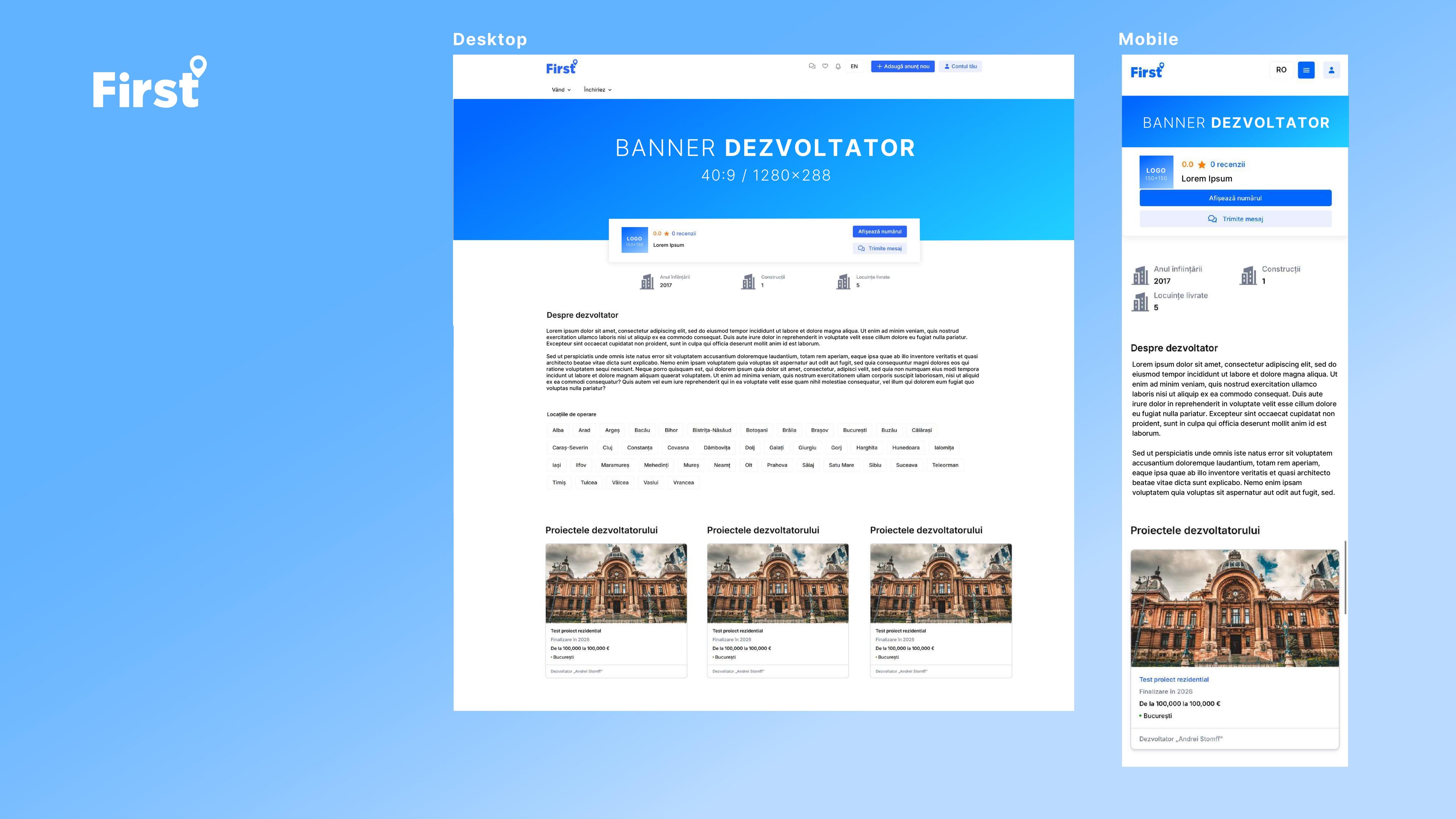 Parteneriat dezvoltator First