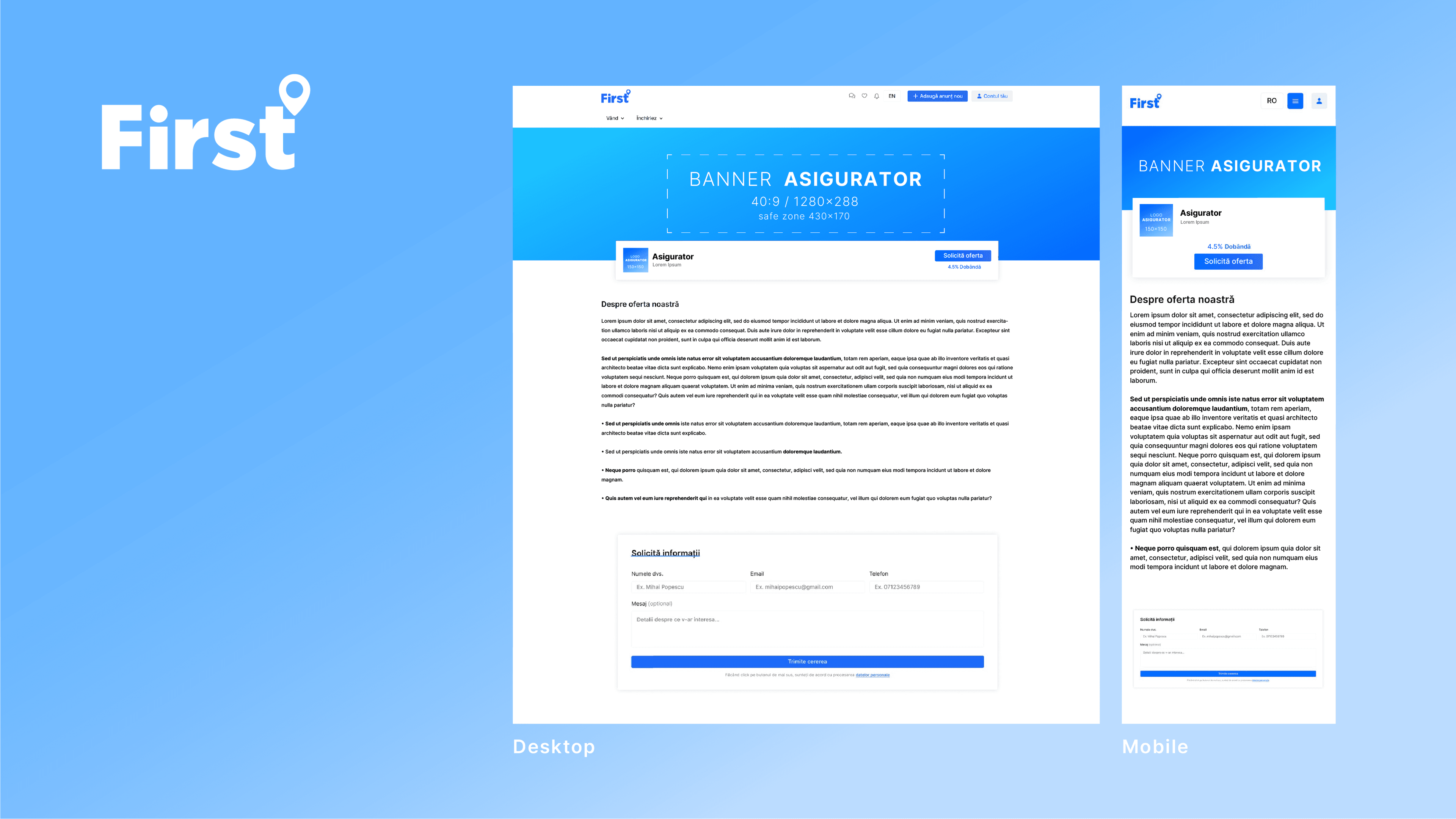 Parteneriat asigurări First