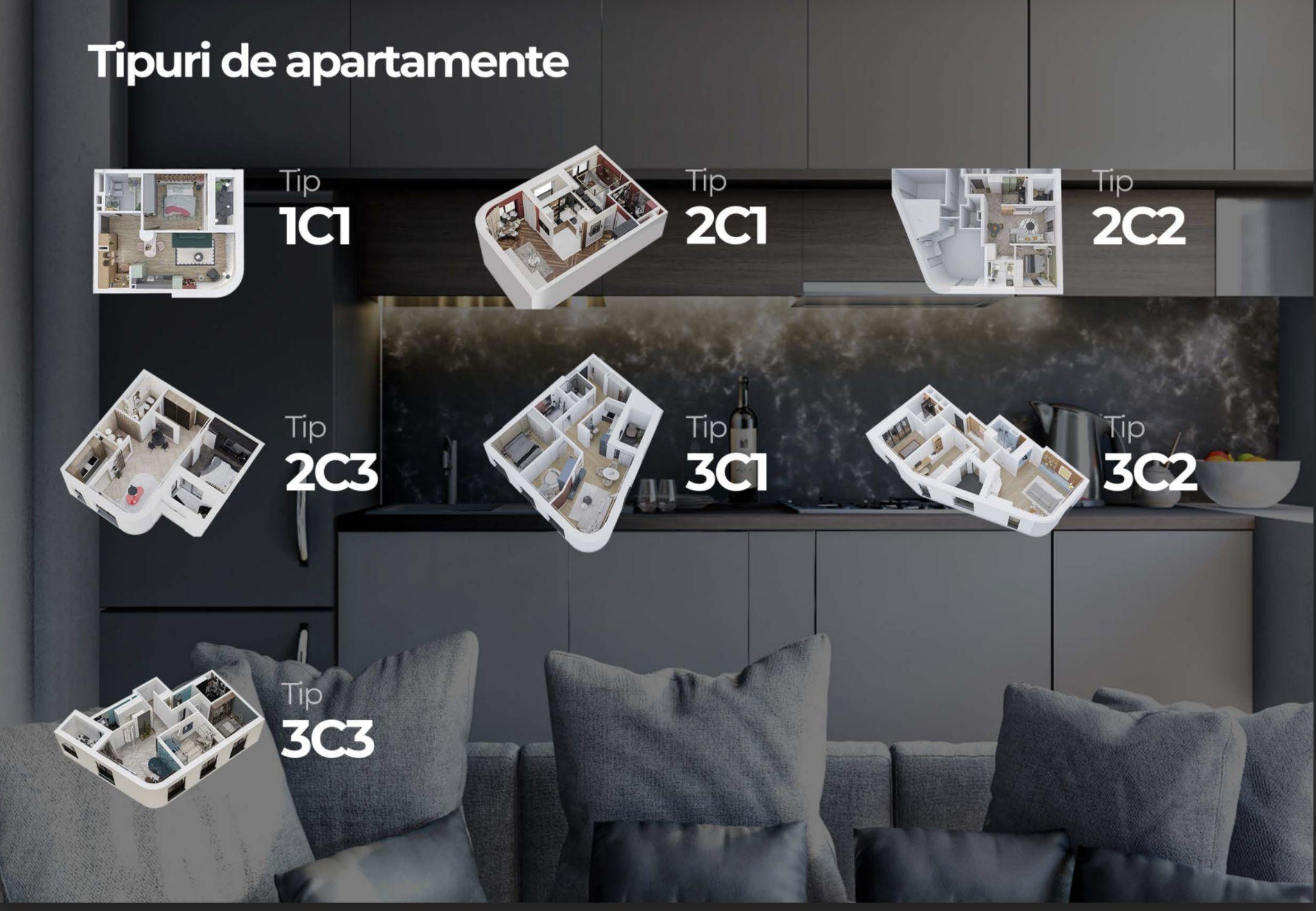 3 camere finisat la cheie – 71 mp + parcare subterană - 6