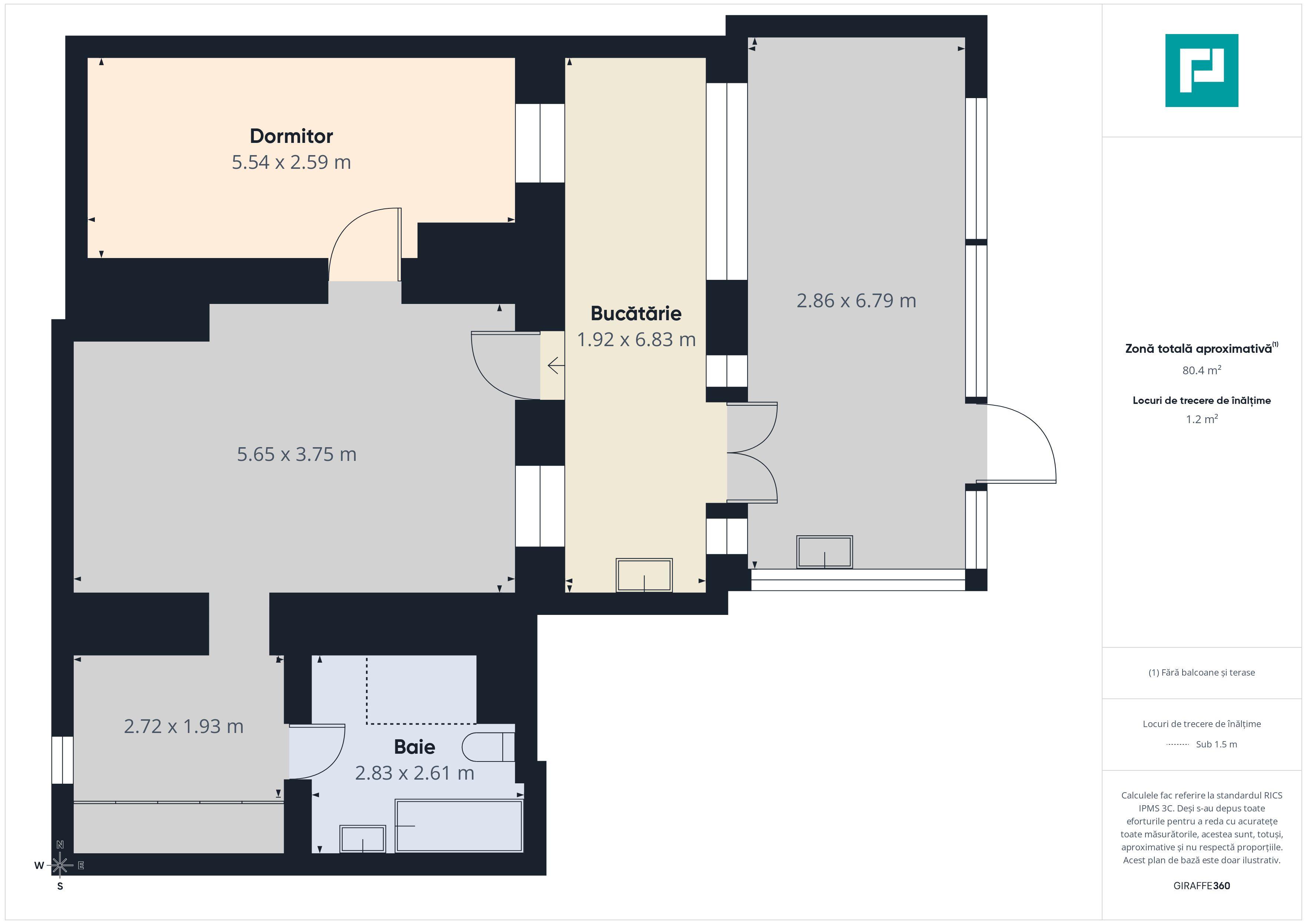 Apartament cu 2 camere pe Str.Episcopiei - 21