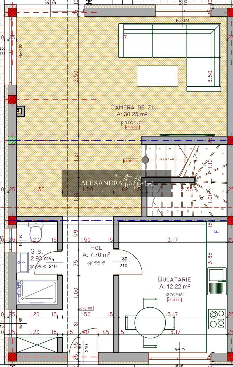 Duplex 4 camere decomandate | 120 mp utili | 180 mp curte | P+ET+POD - 77