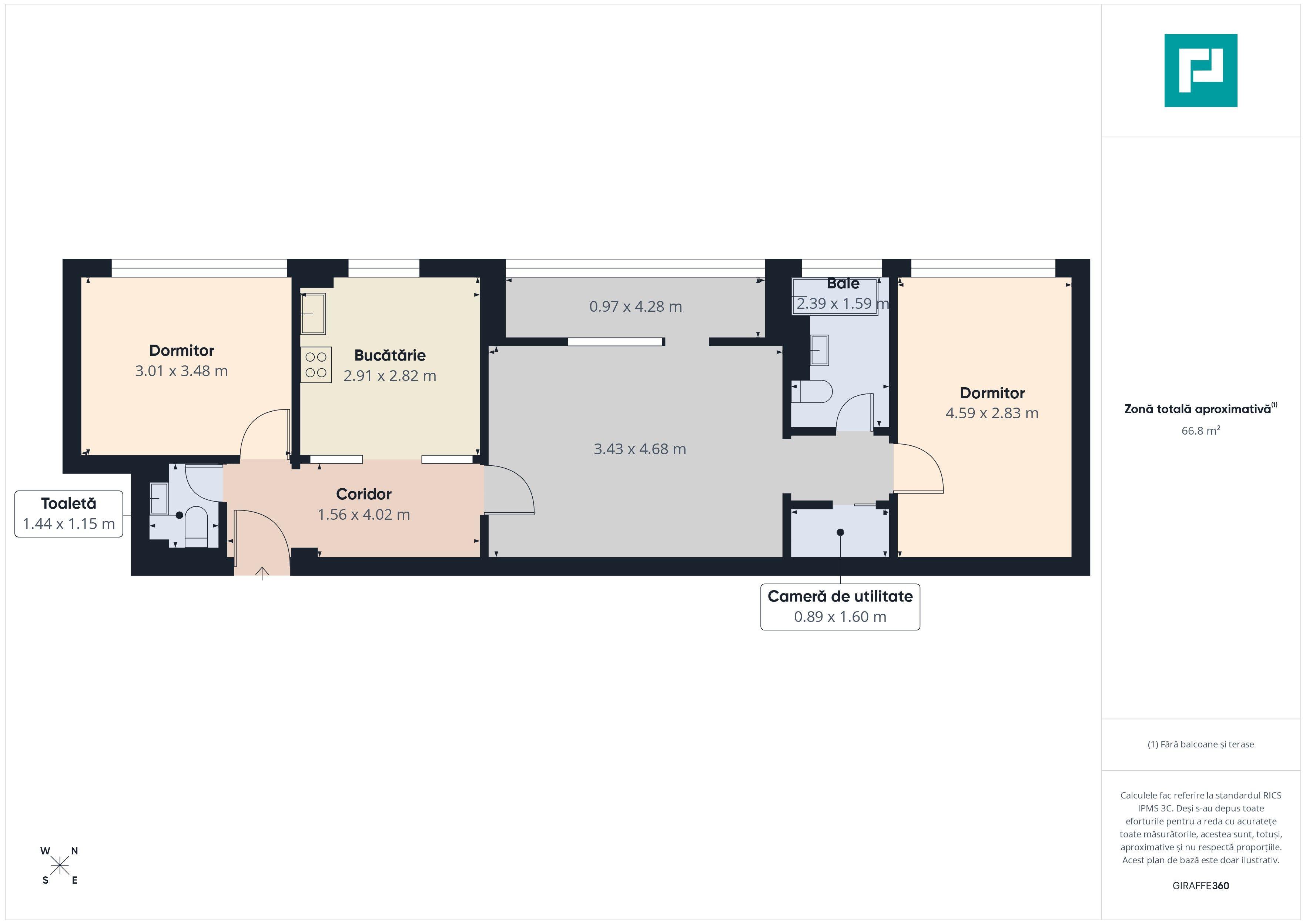 Apartament 3 camere - Circumvalaţiunii, Timişoara - 15