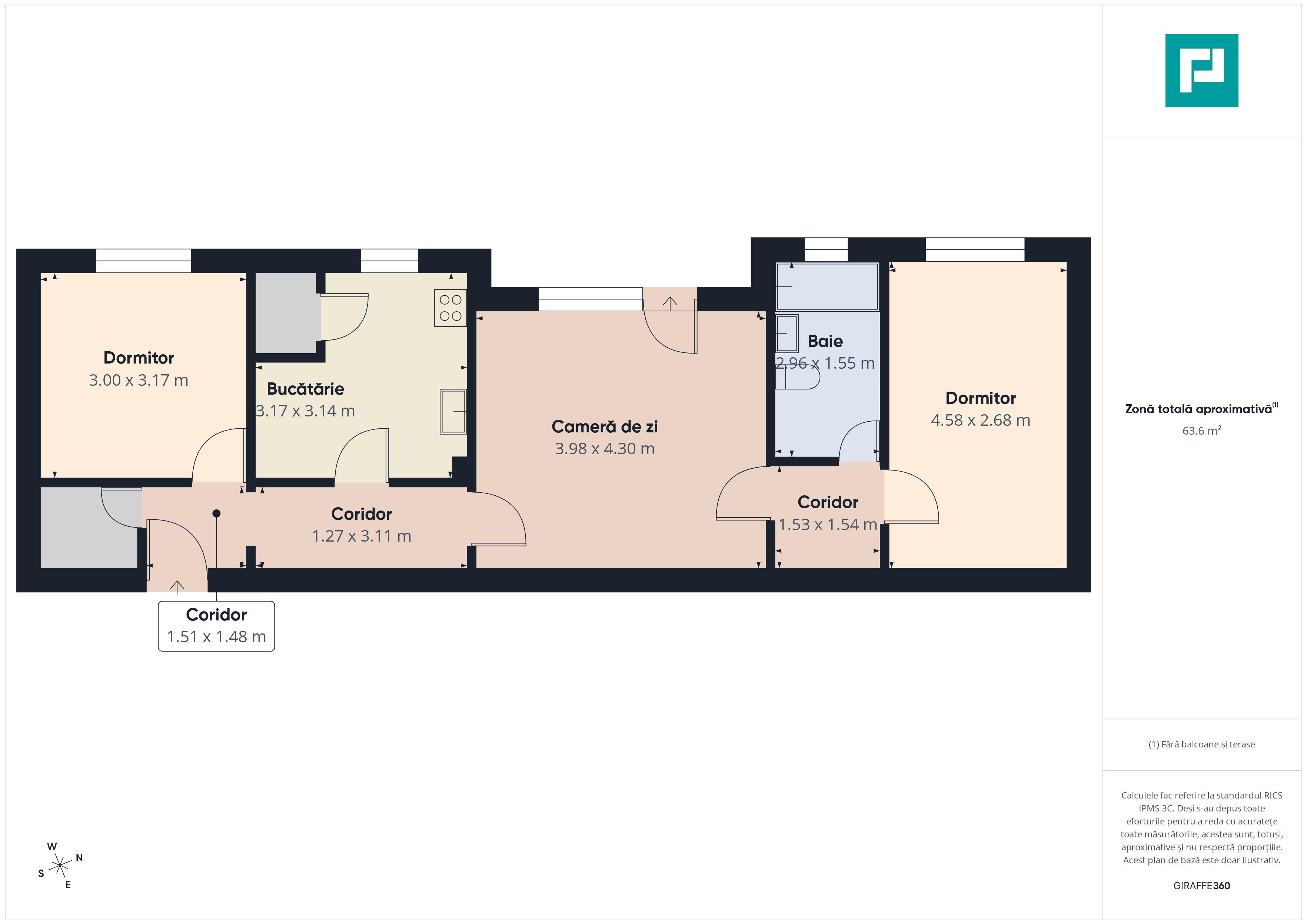 Confort urban, ap 3 camere, Micalaca parc Orizont - 5