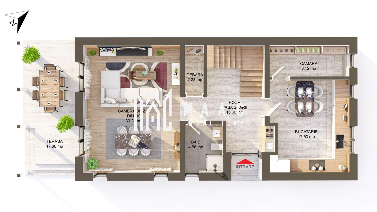 Casa individuala | 4 camere | La cheie | 644 MP | Selimbar - 2