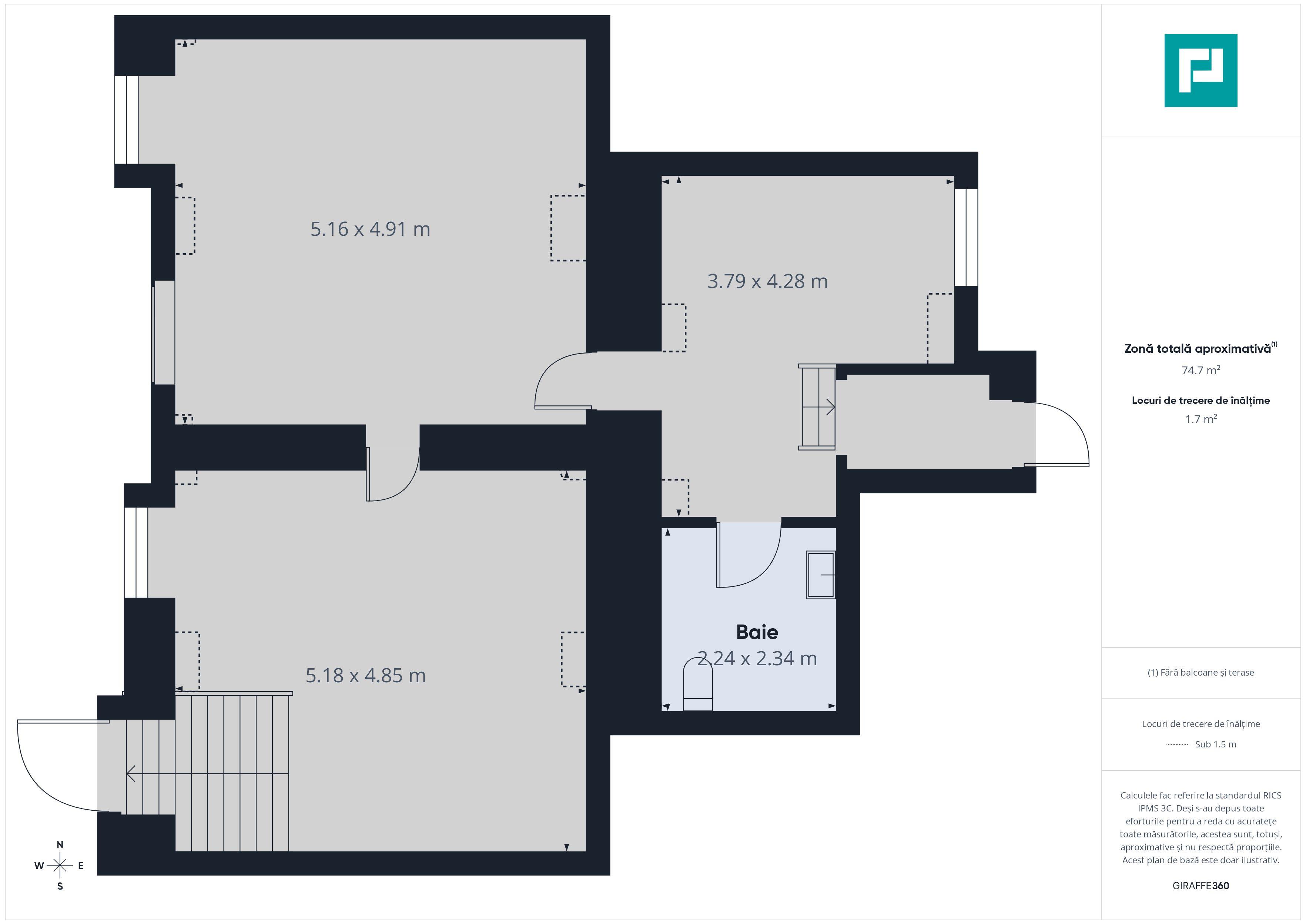 Apartament două camere strada Cozia - 9