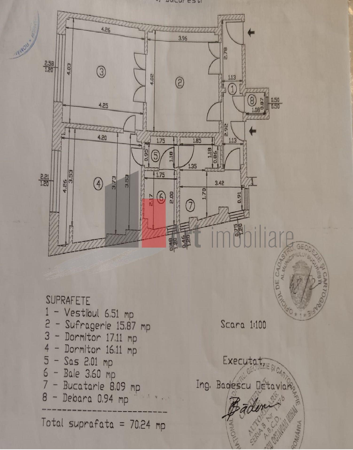 Apartament cu 3 camere de vanzare-Piata Victoriei - 8