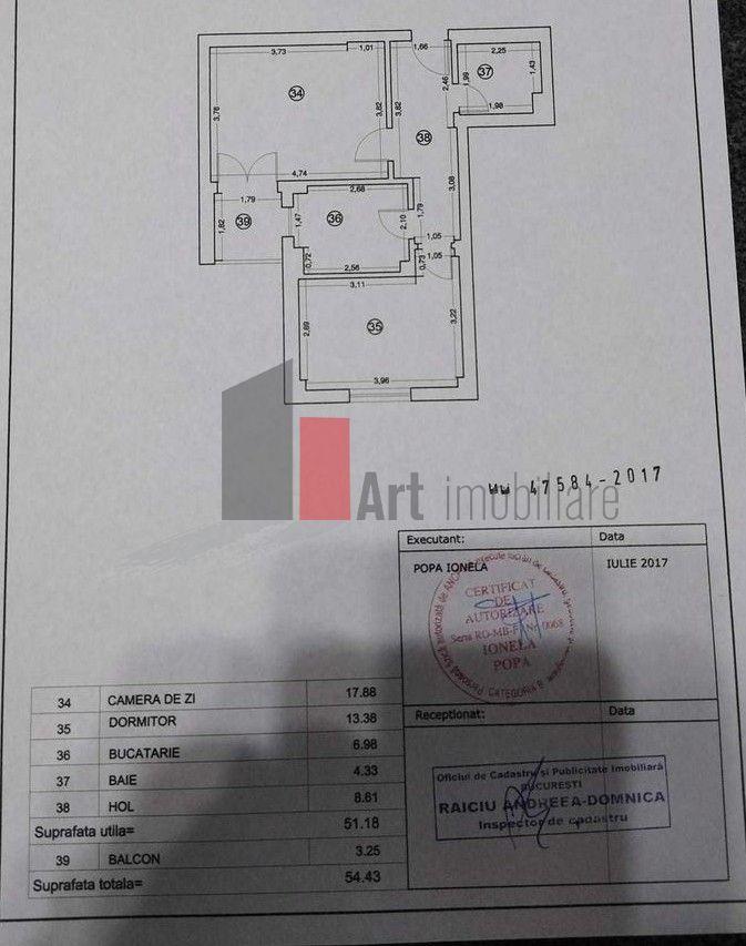 De vânzare apartament 2 camere Complex Rezidențial Rotar Park 1 - 6