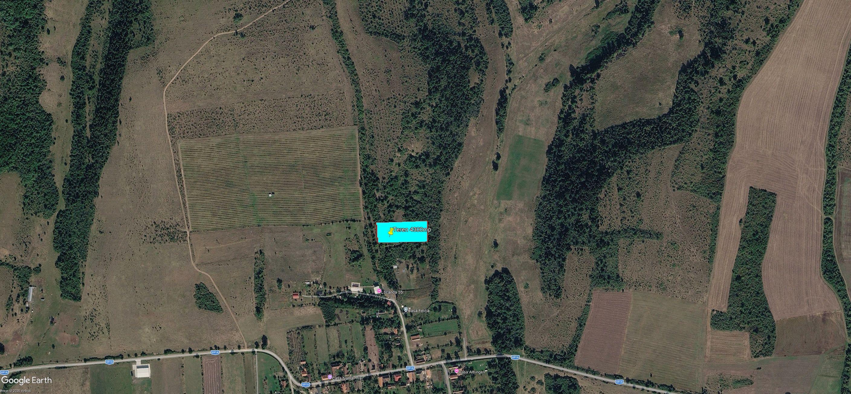 Teren extravilan 4300mp în Bogda, județul Timiș - 1