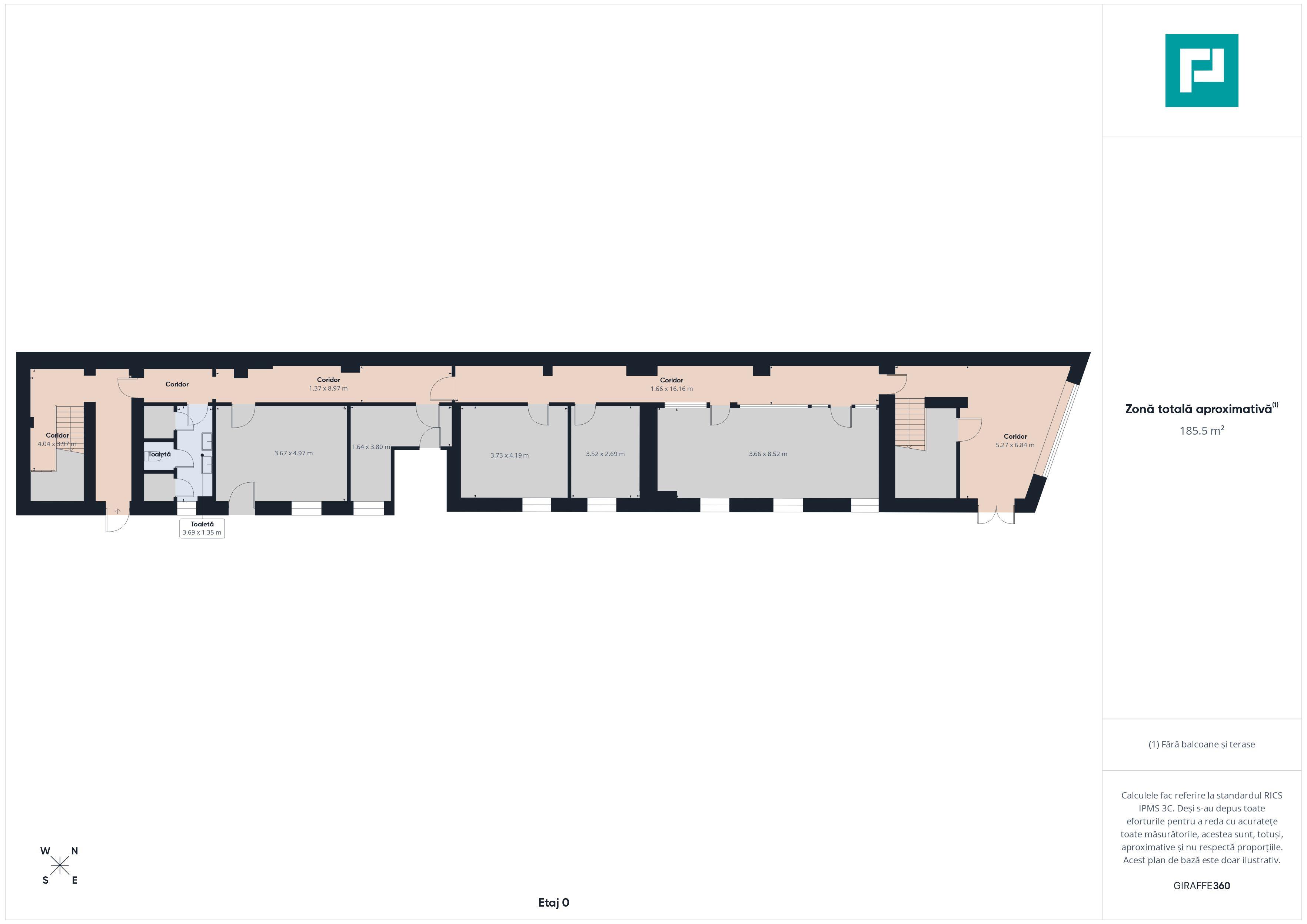 Birouri Ultracentrale, 185,5 mp, Parcare Proprie - 9