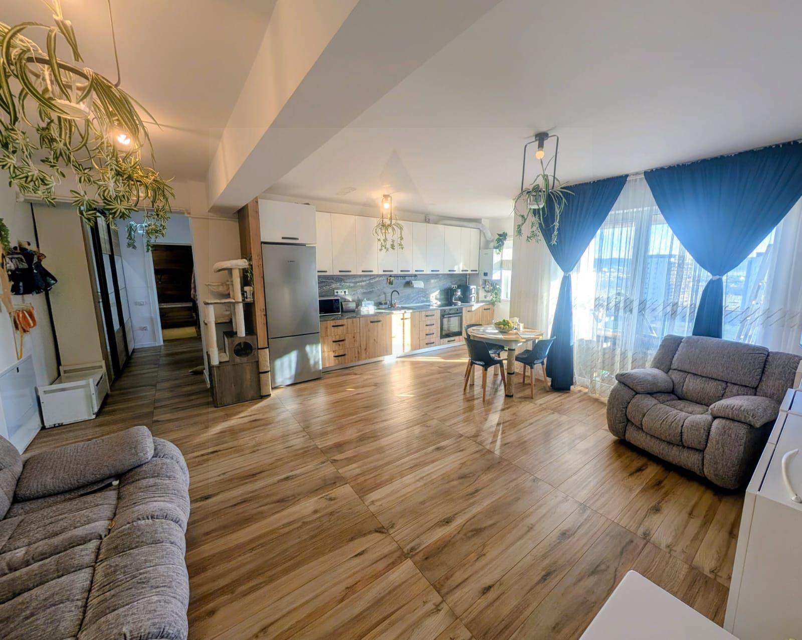 Apartament modern 71 mp utili 3 camere 2 bai balcon Doamna Stanca