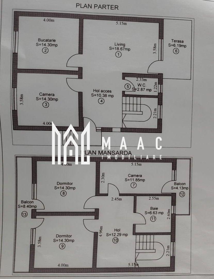 Casă individuală I 120mpu I 5 camere I Curte 300mp I Cristian - 10
