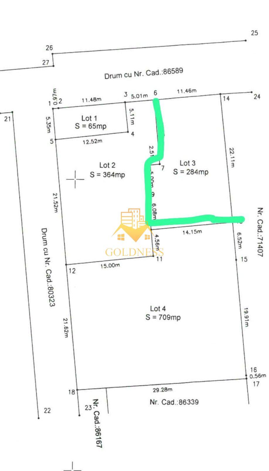 Teren Intravilan, 284 mp, Florești, str. Tineretului, imprejmuit - 5