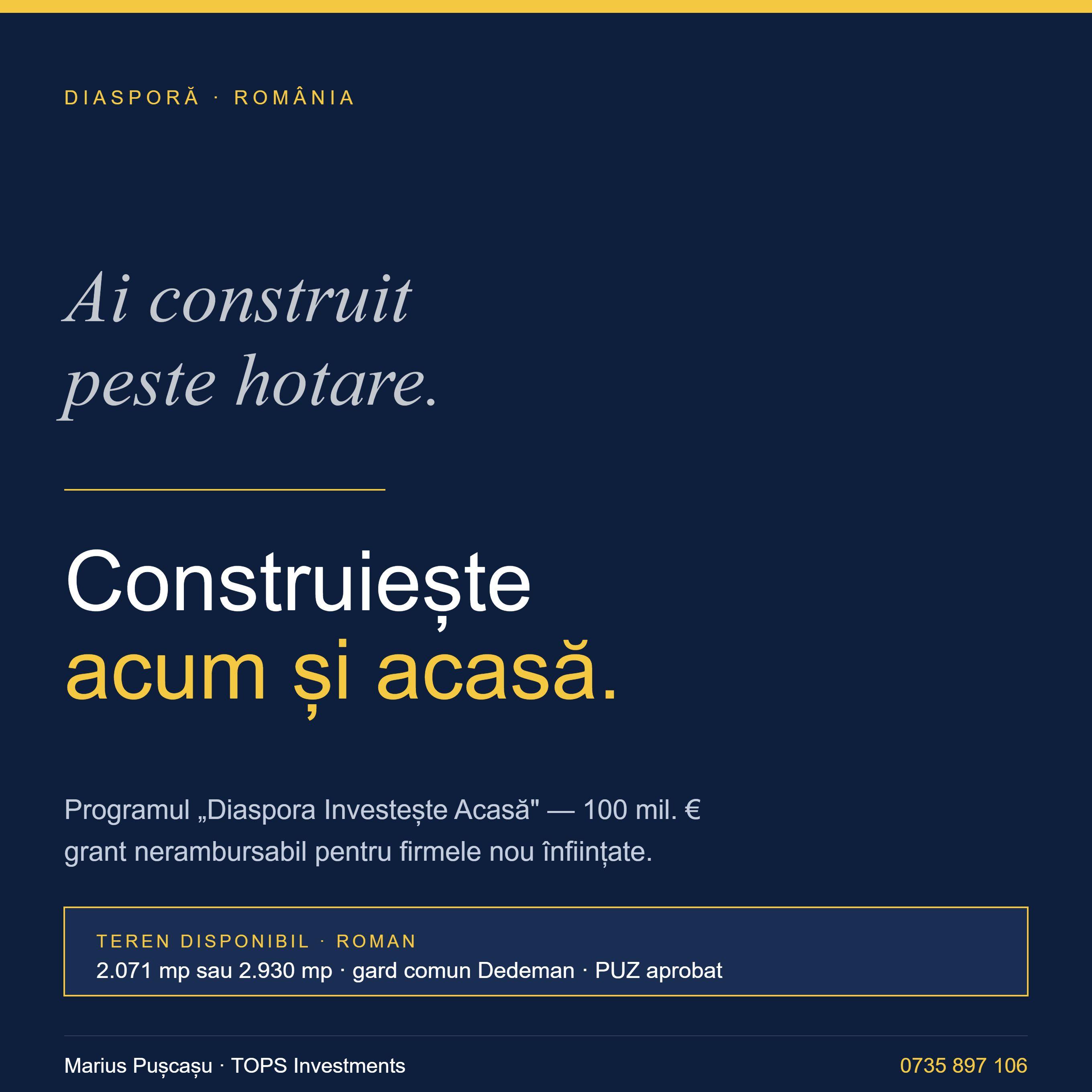 Teren industrial & comercial lângă Dedeman Roman! 📢 - 4