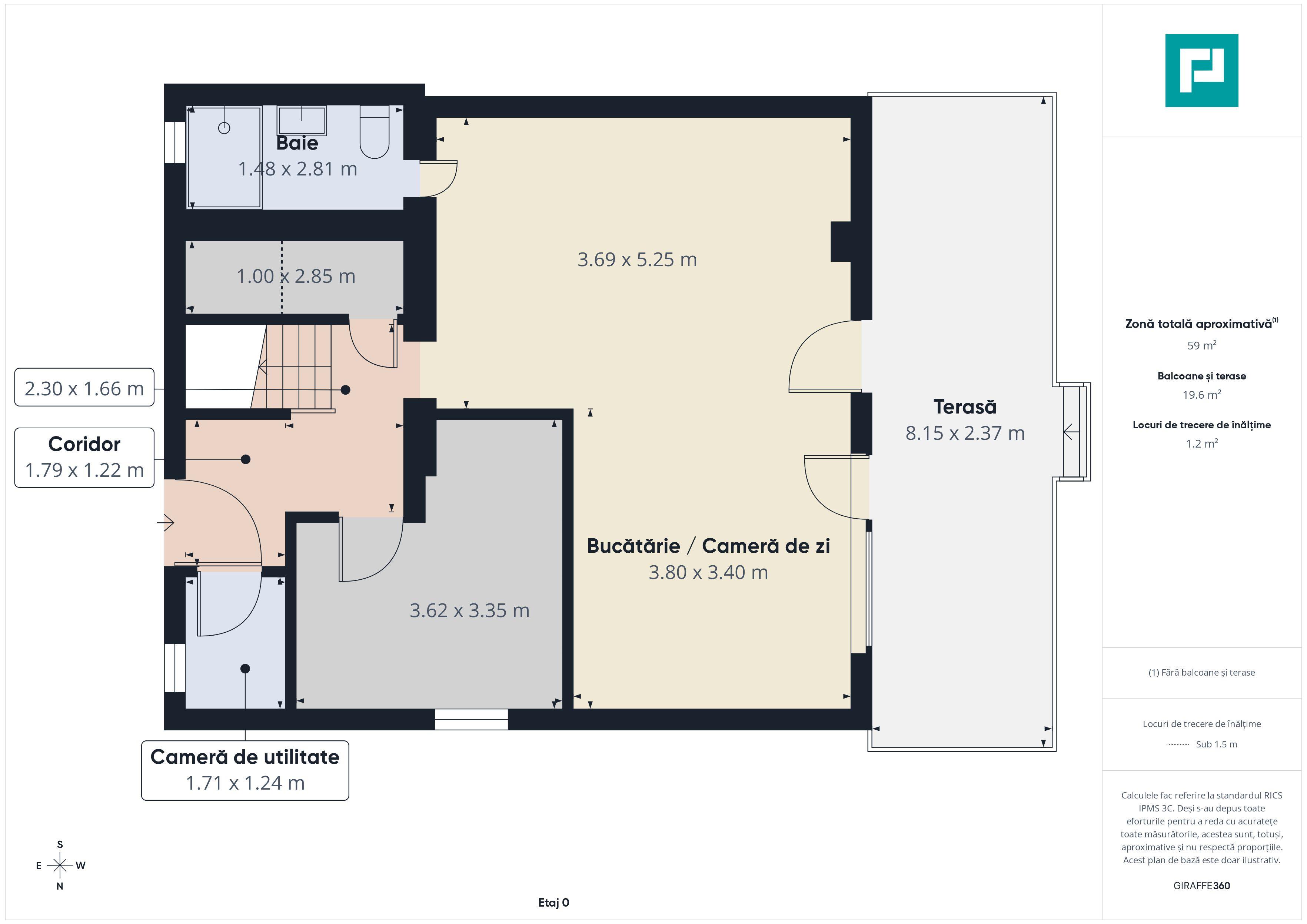 Duplex luminos 101 mp utili, teren 350mp în Covaci - 7