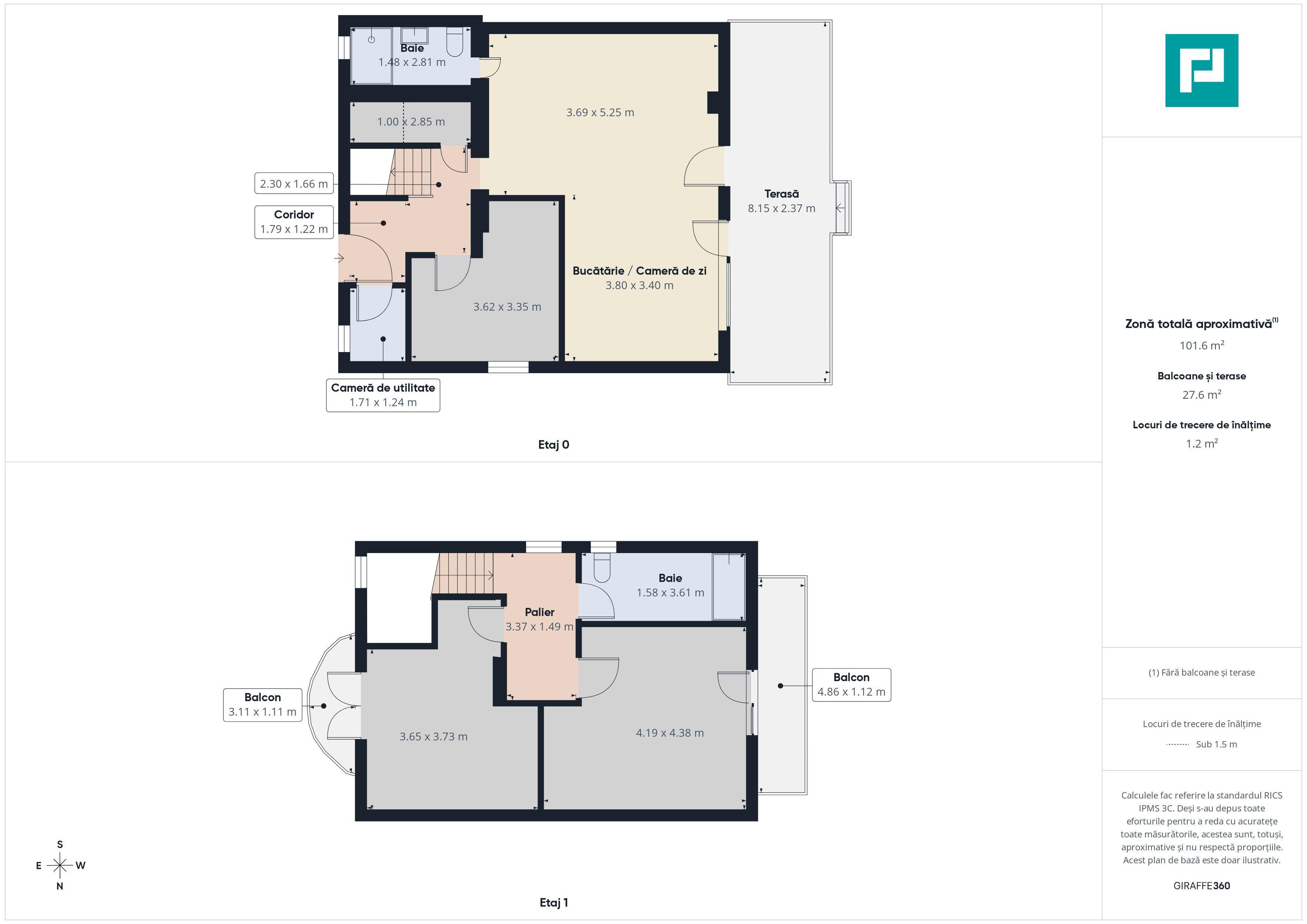 Duplex luminos 101 mp utili, teren 350mp în Covaci - 15
