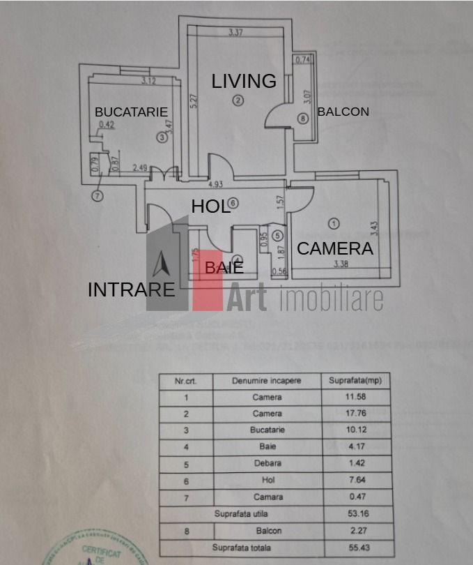 Apartament cu 2 camere de vanzare-Drumul Taberei-1 Mai-Favorit - 7