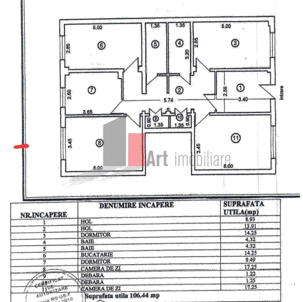 Ap 4 cam Giurgiu decomandat, parter - 2