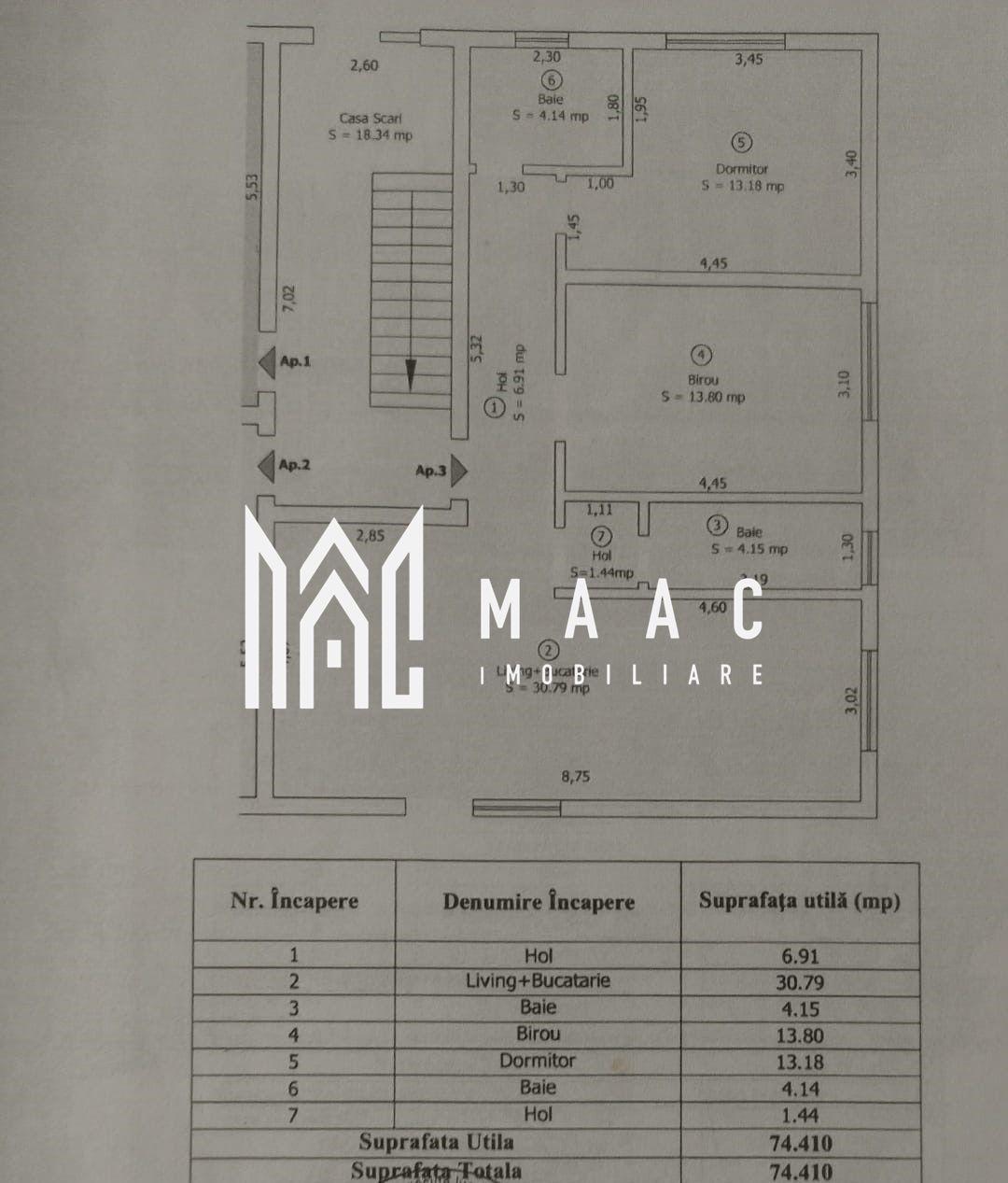 Apartament 3 camere | Gradina 44 MP | Parcare | Arhitectilor - 15