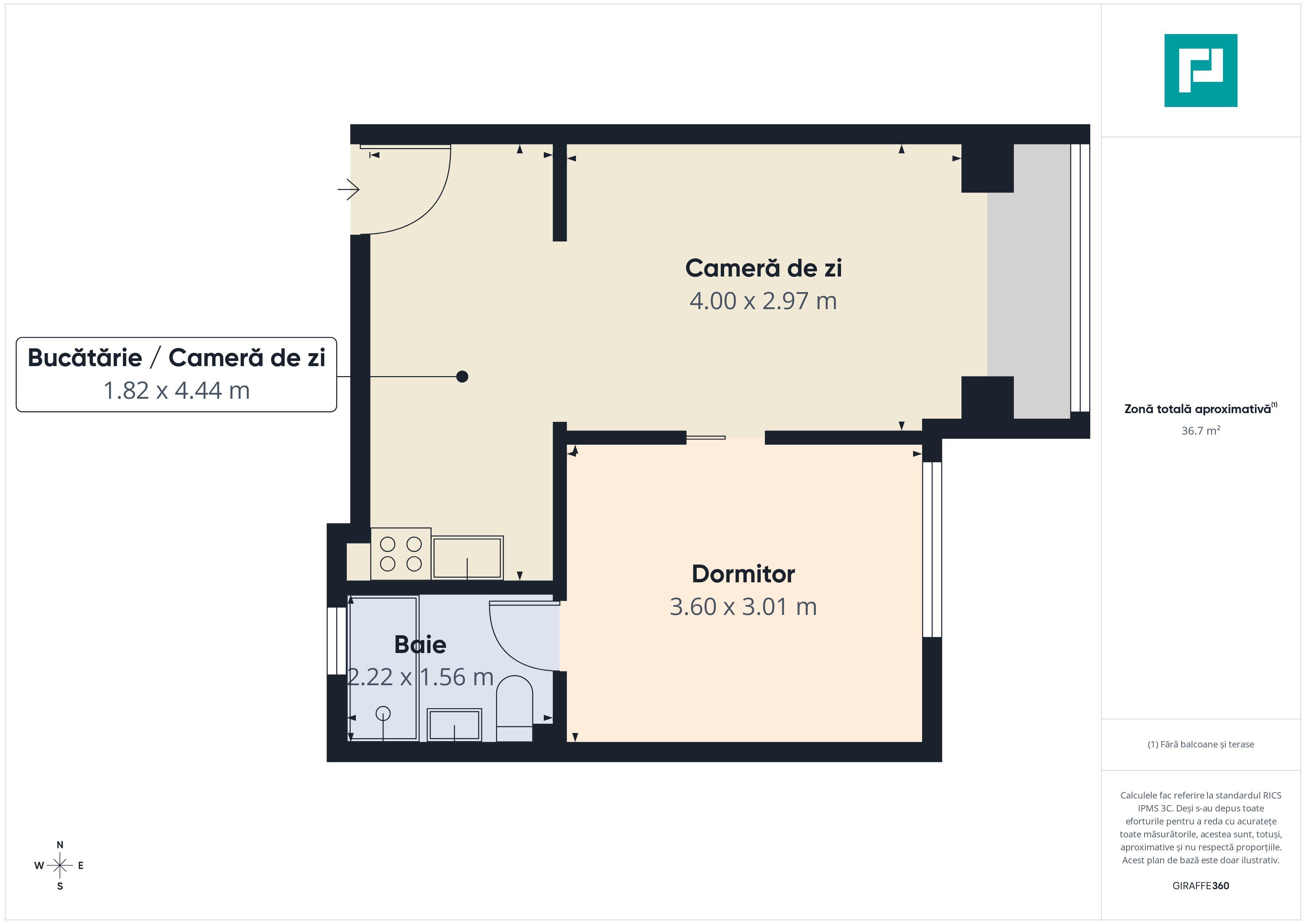 Apartament 2 camere, Calea Victoriei - 6
