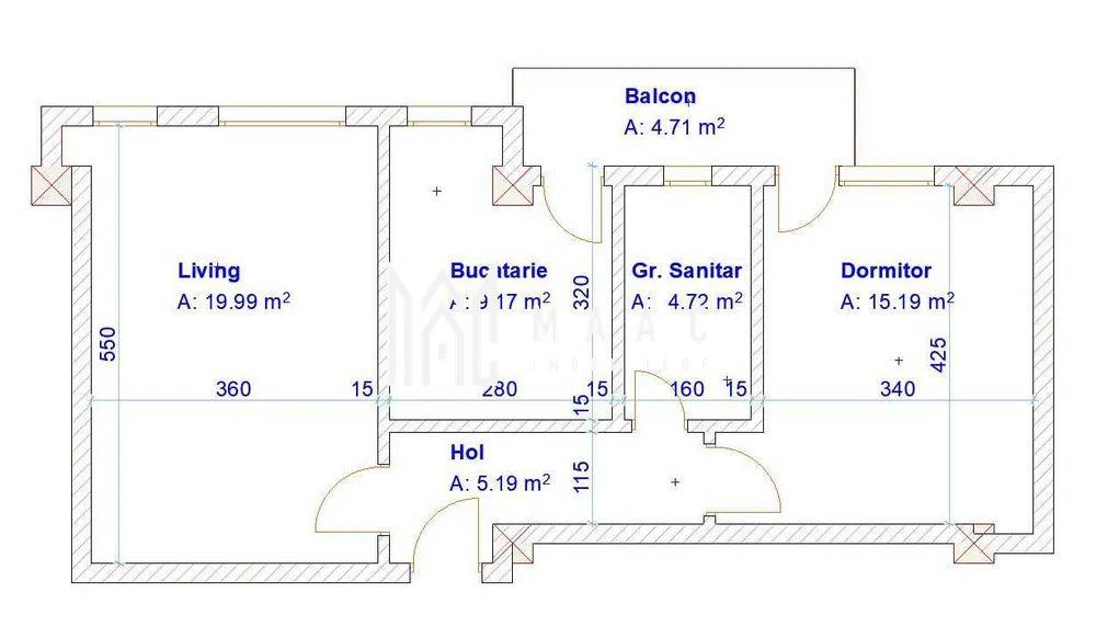 Apartament 2 camere | Etaj 3 | Balcon | Parcare | Turnisor - 2