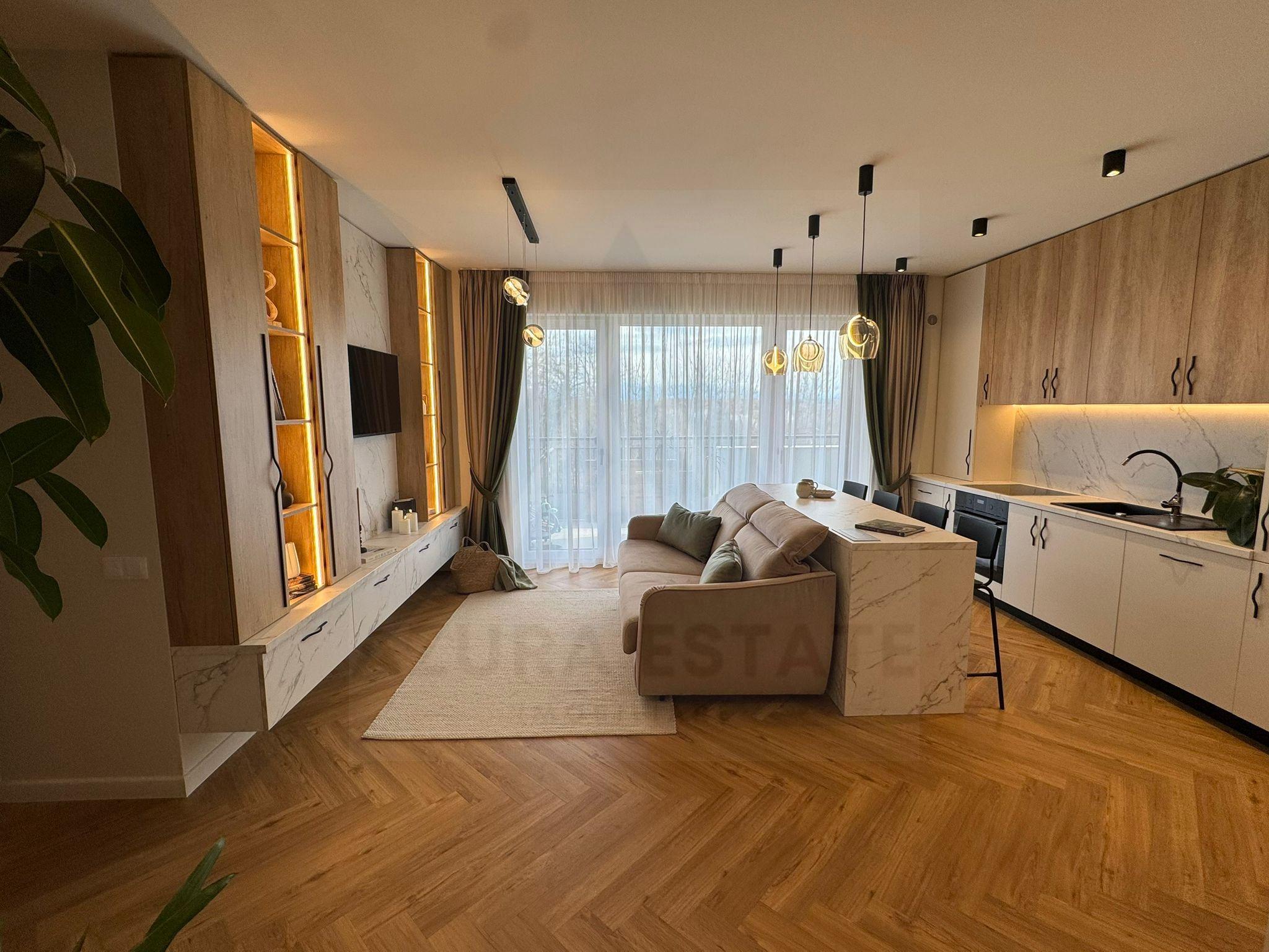 Apartament premium 3 camere, prima închiriere, garaj, balcon - 1