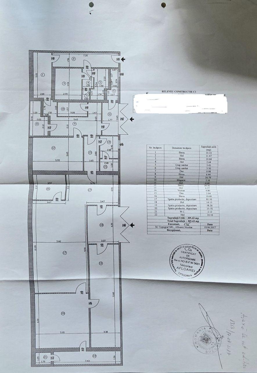 HALĂ PRODUCȚIE / DEPOZITARE – 500 MP – ZONA GIURGIULUI / STR. LUICA - 24