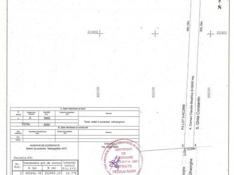 Teren intravilan 5000 mp de vânzare Cheiul Dâmboviței apropiere A2 - 11