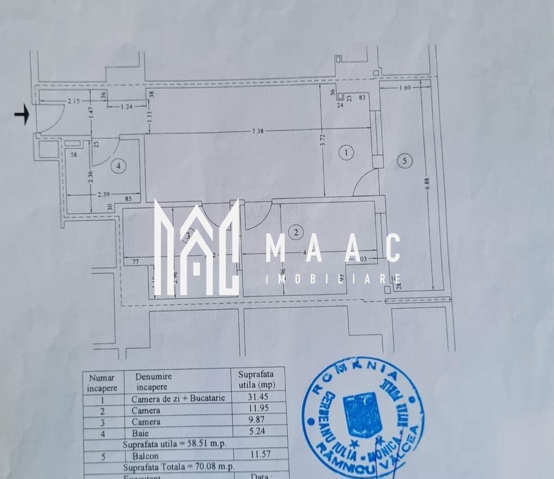 Apartament 3 camere | 70 MPU | - 7