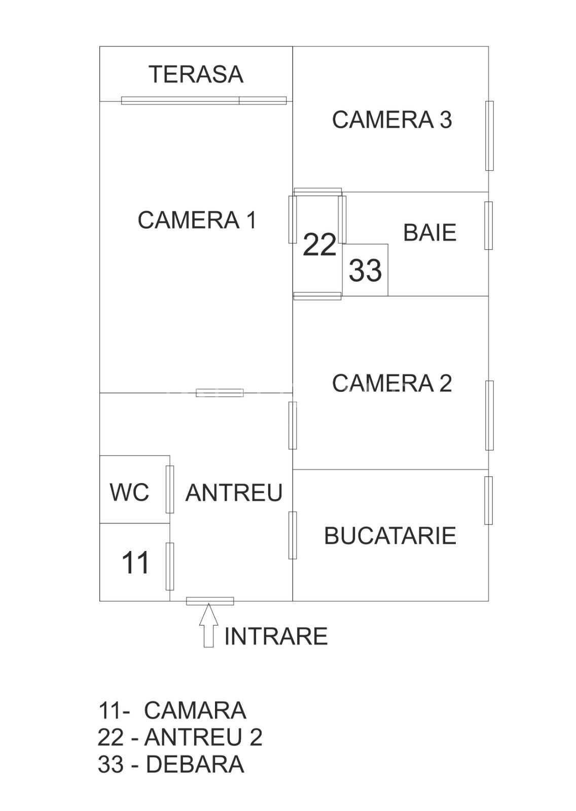 Apartament spațios cu 3 camere, decomandat – Zona 7 Noiembrie / UMFST - 8