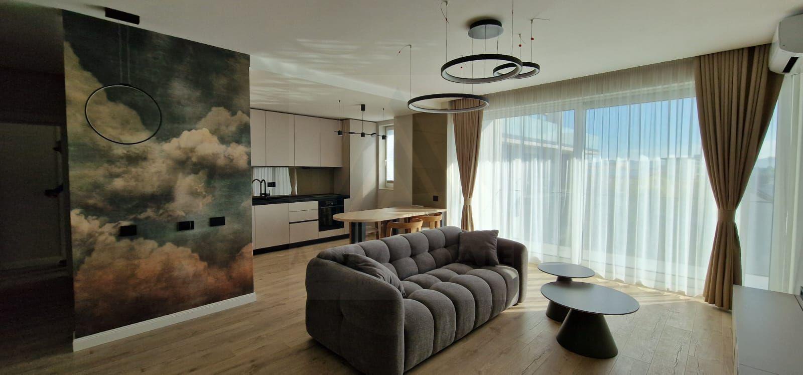 Apartament lux 80 mp utili 3 camere 2 bai si parcare subterana - 1