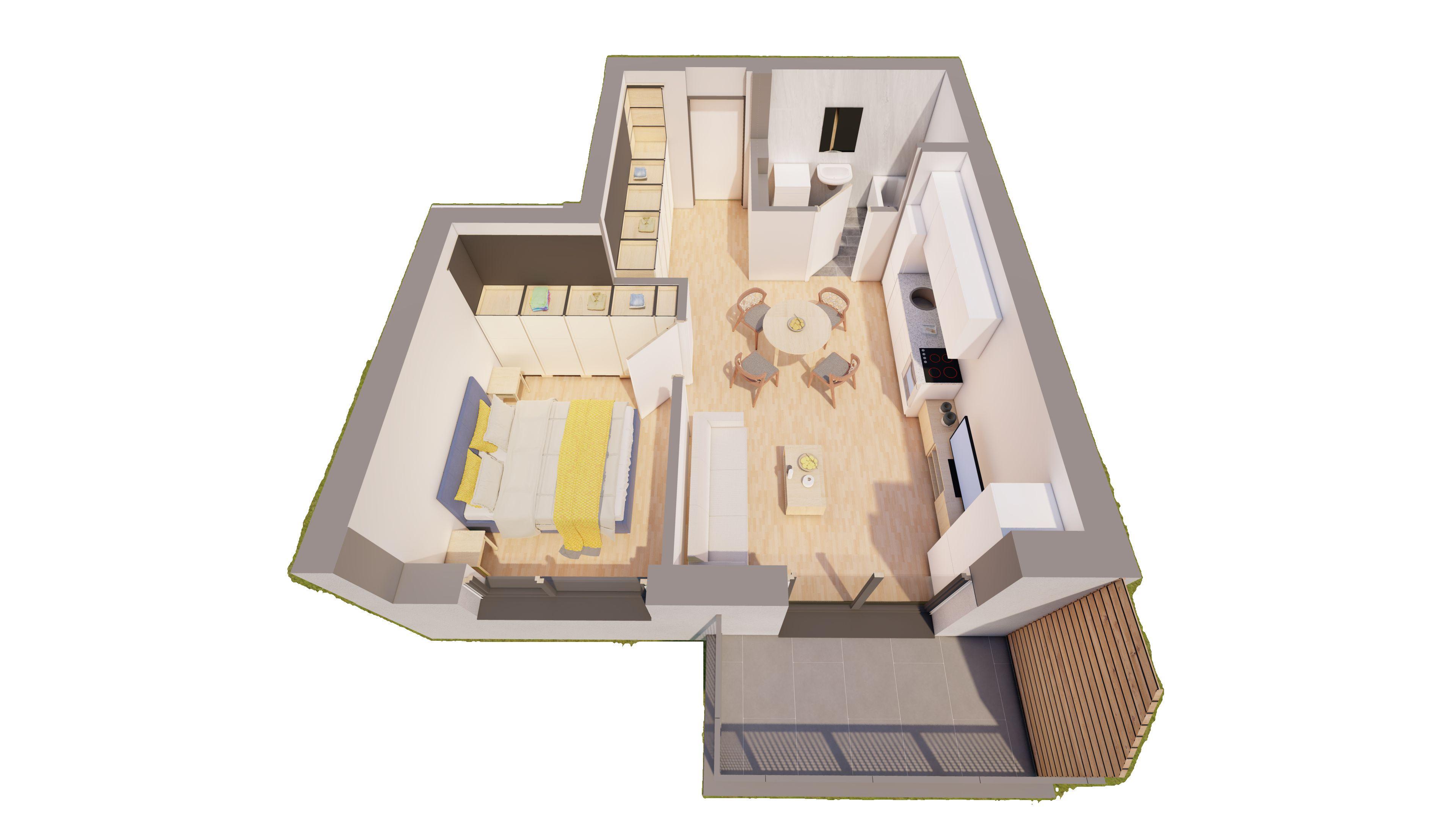 Apartament 2 camere NOUL BLOC R39 COMISION 0 ARED lânga AFI - 3