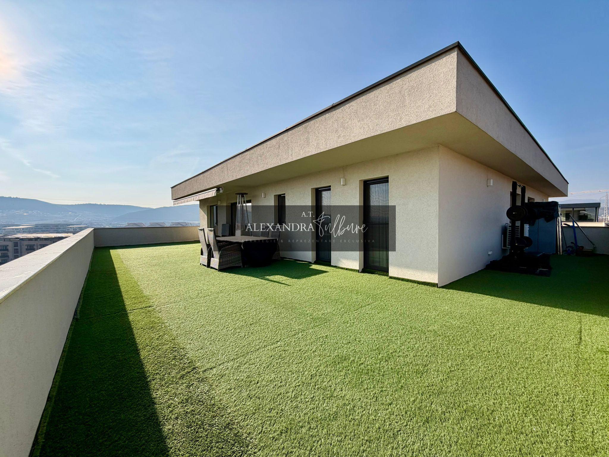 Penthouse de vanzare | 3 camere | 2 bai | 76mp | terasa 76mp | garaj - 22