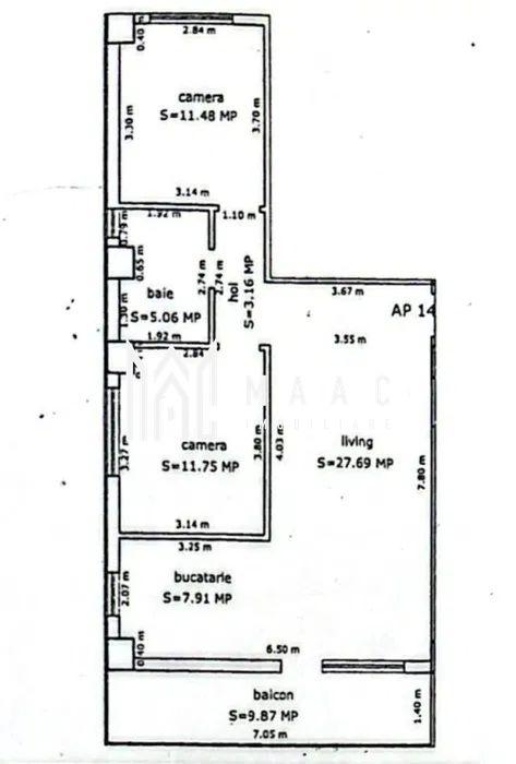 Apartament 3 camere | 67 MPU | 2 locuri de parcare | Turnisor - 7