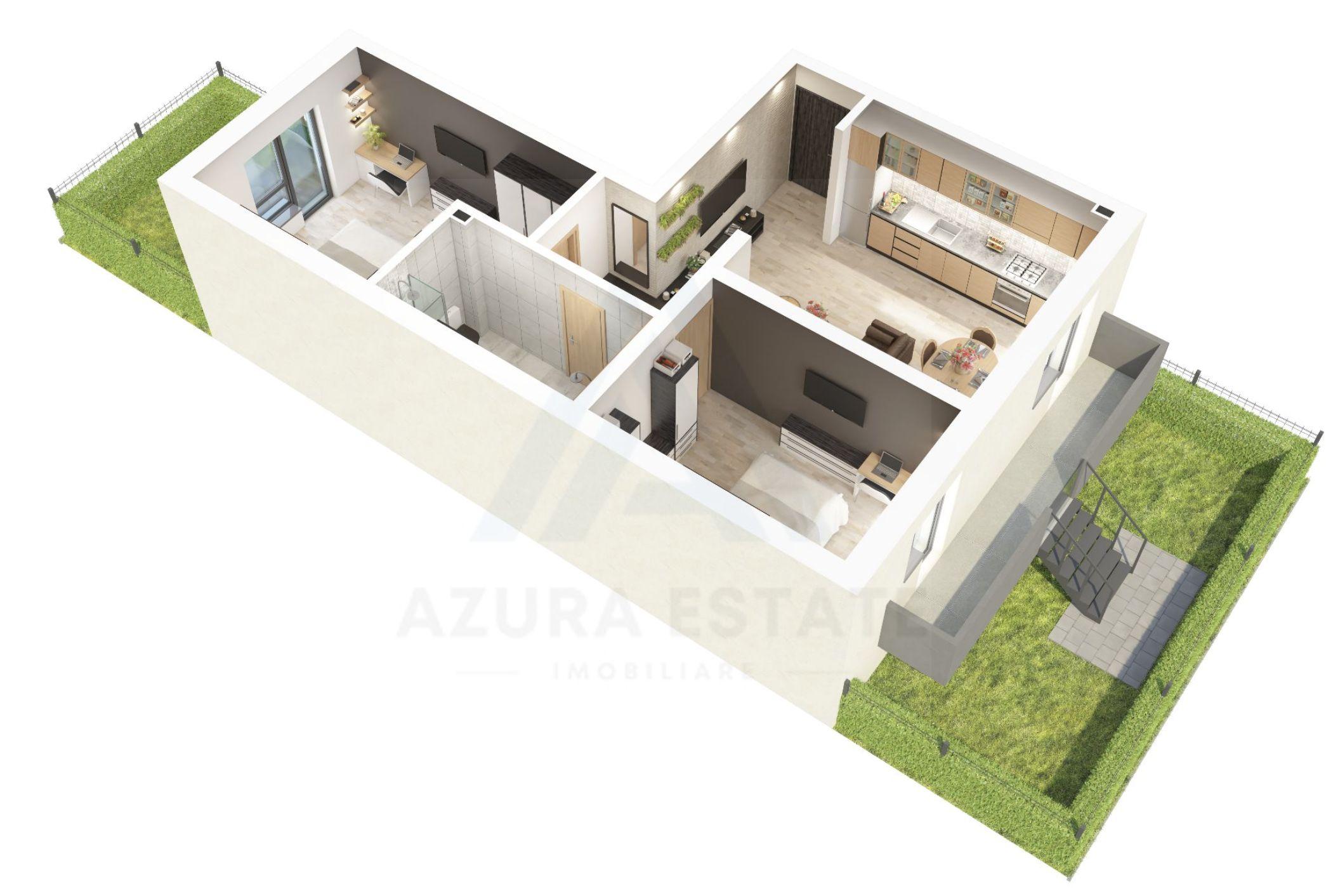 Apartament 3 camere parcare gradina 47 mp in zona D-na Stanca - 1
