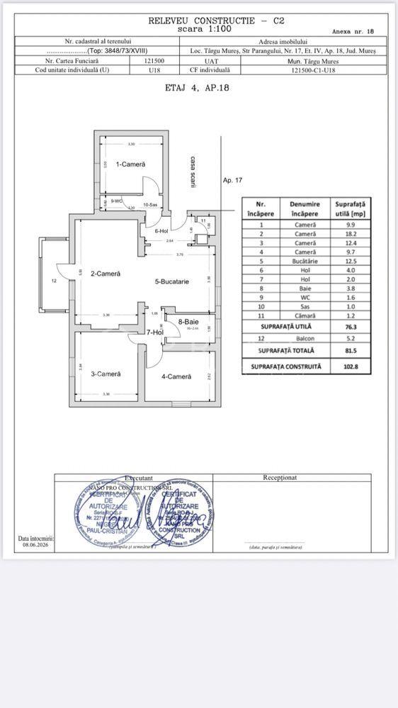 Apartament cu 4 camere | Suprafață generoasă 81mp | Dâmbu Pietros - 14