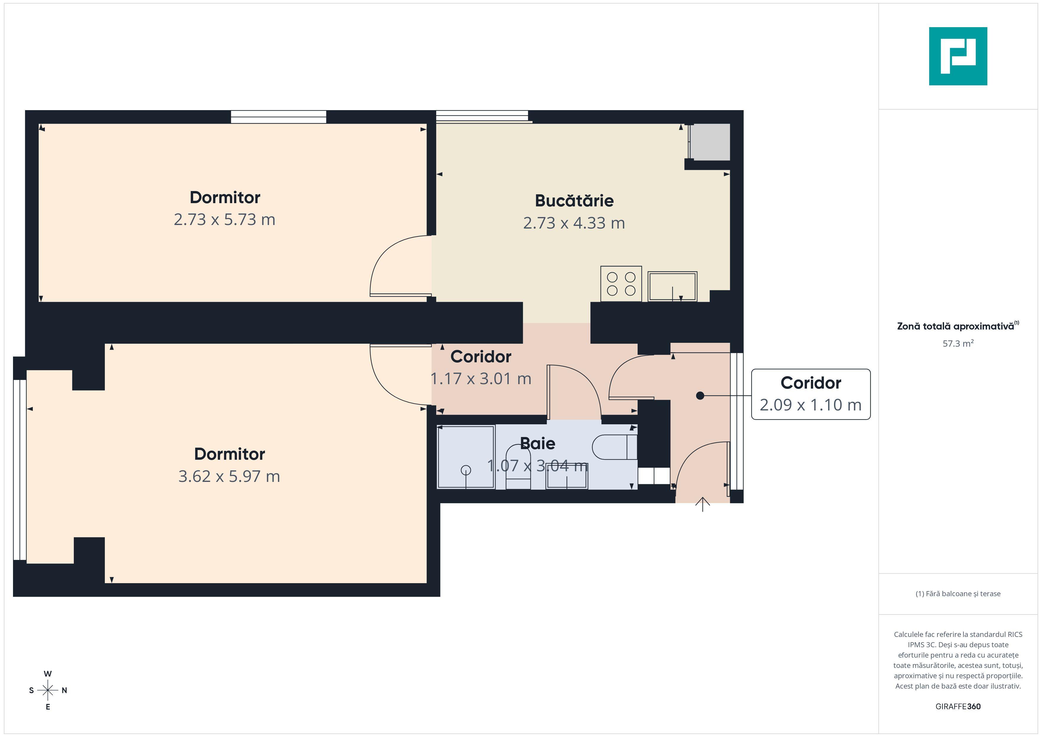 Apartament de inchiriat 2 camere Central - Magheru - 10