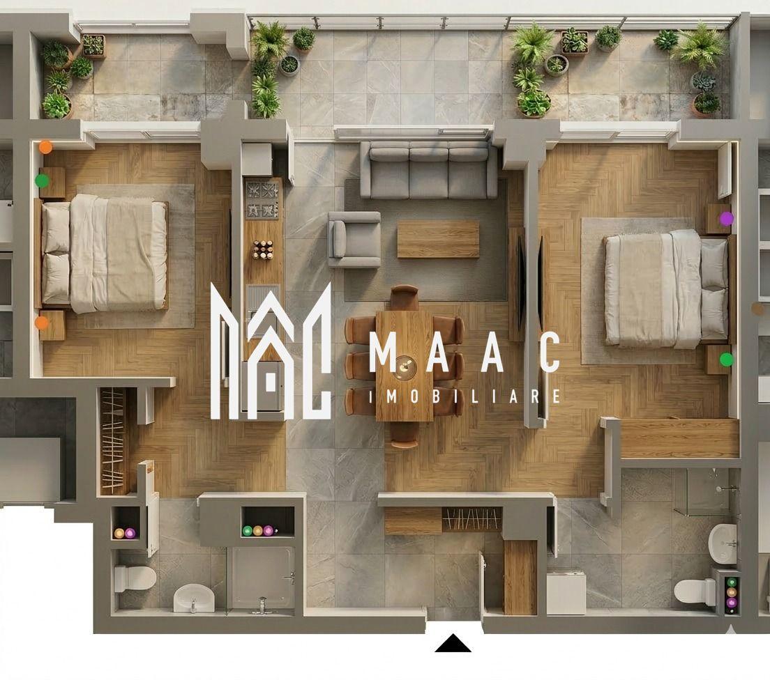 Apartament 3 camere | 72.35MPU | Balcon | Lift | Veterani - 1
