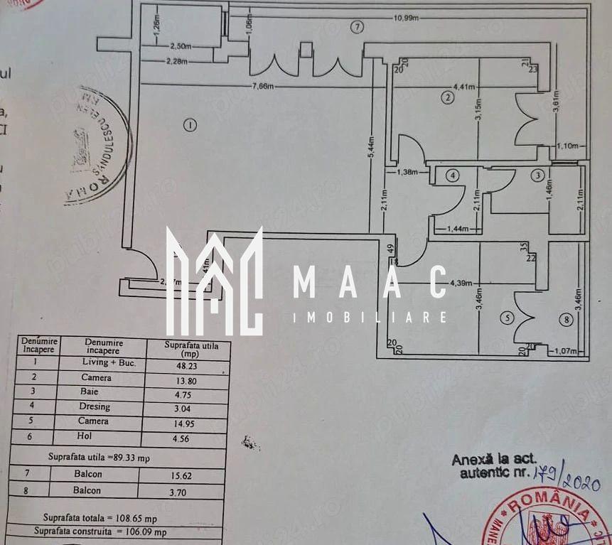 Apartament 3 camere decomandat | Ostroveni, Râmnicu Vâlcea | 109 mp, parcare - 10
