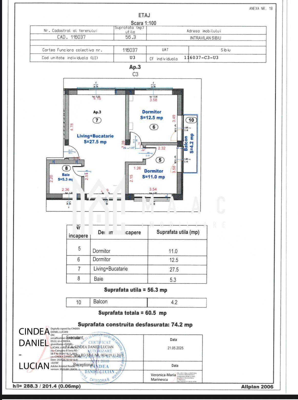 Apartament 3 camere | 56 MPU | Balcon | 2 Locuri de Parcare | Turnisor - 7
