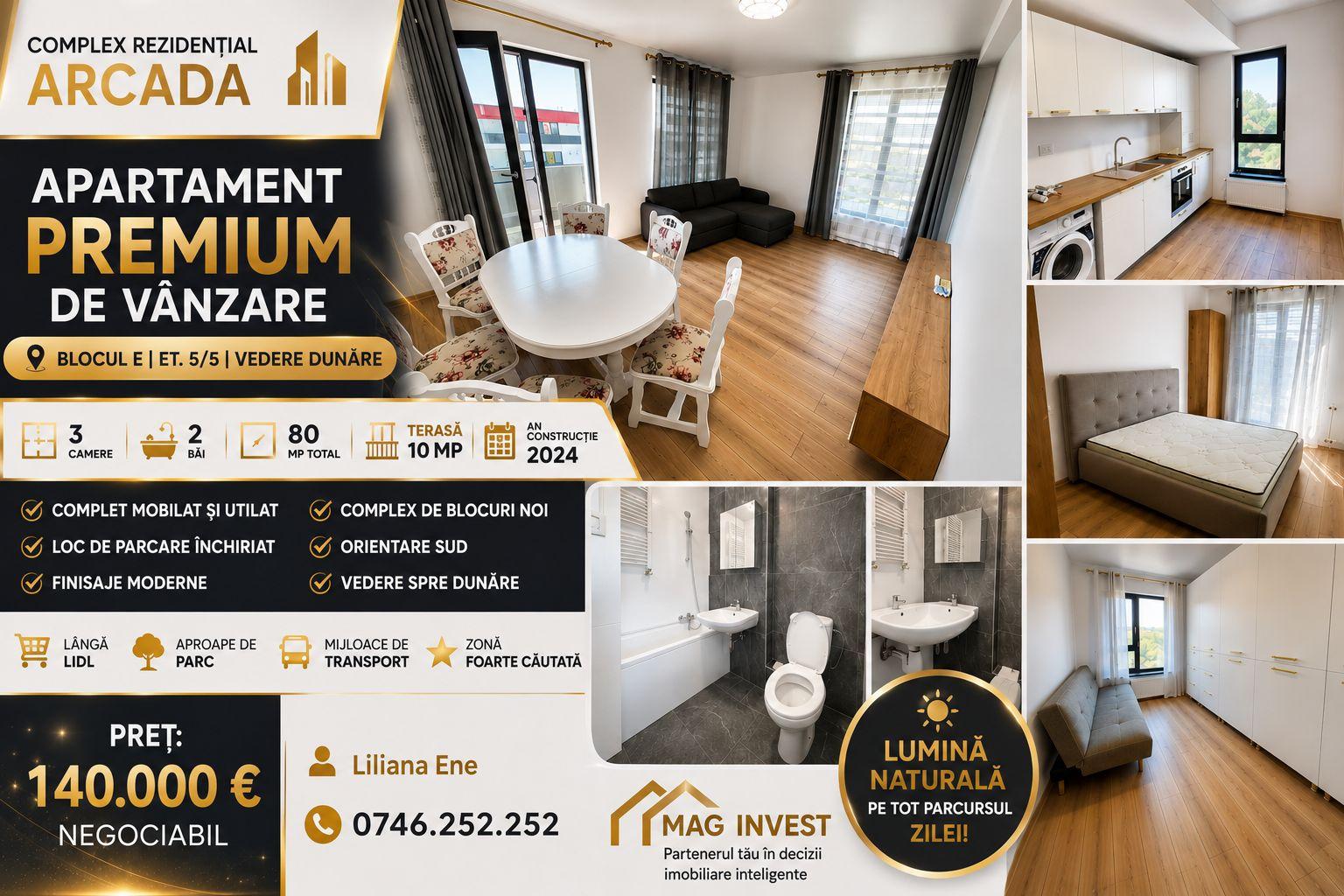 Apartament modern cu 3 camere - Complex Arcada - 1