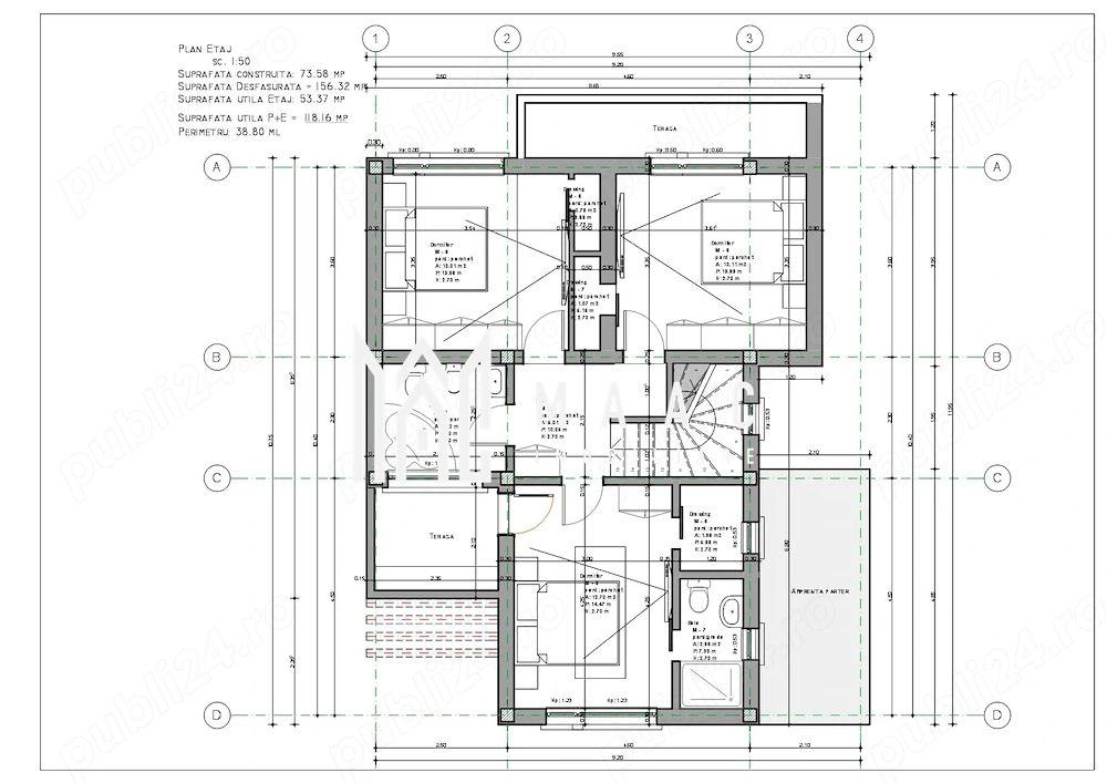 Teren intravilan 400 mp | Bungard, Sibiu | proiect autorizat - 5