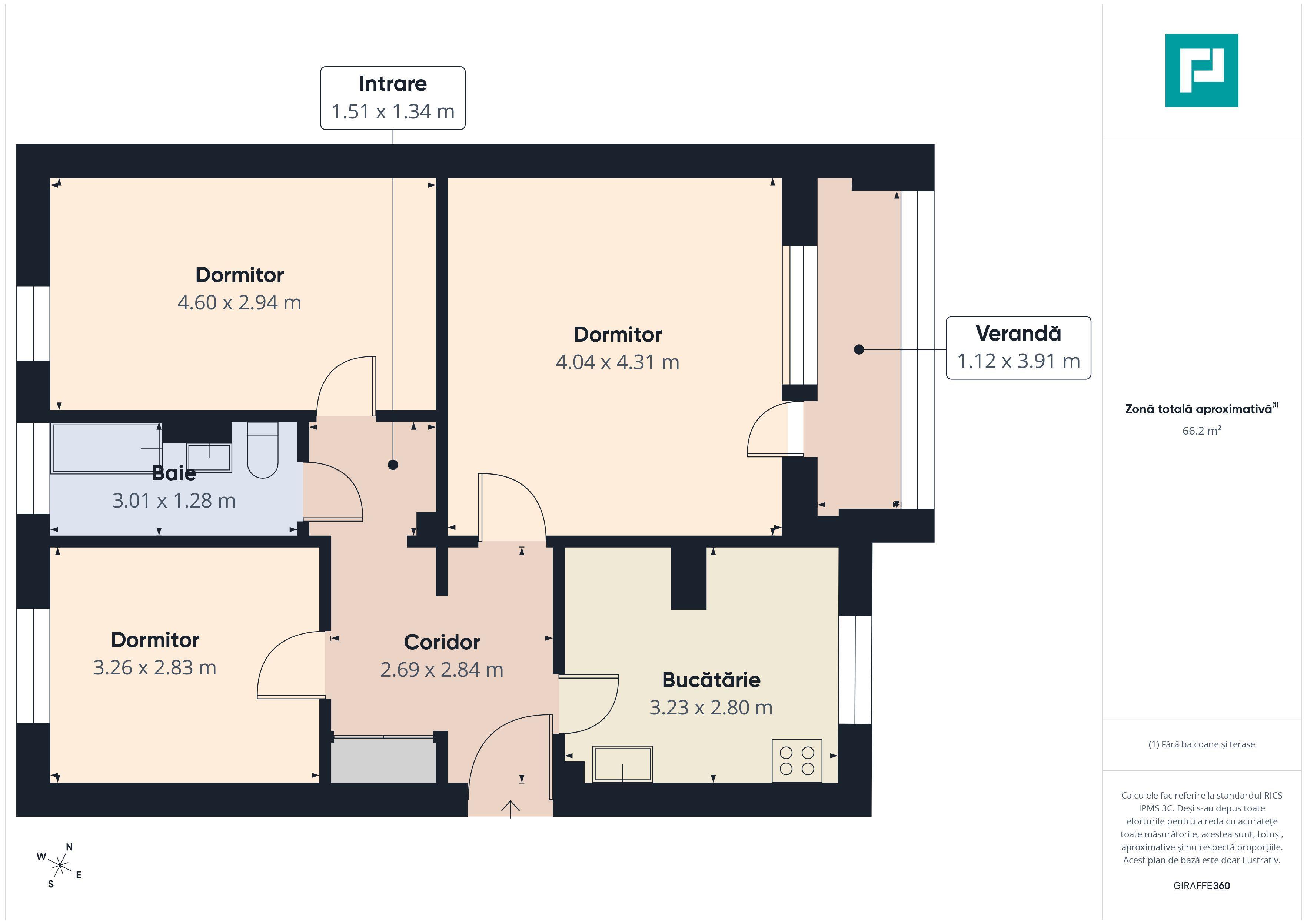 Apartament 3 camere Etaj 3 Zona Aurel Vlaicu - 8