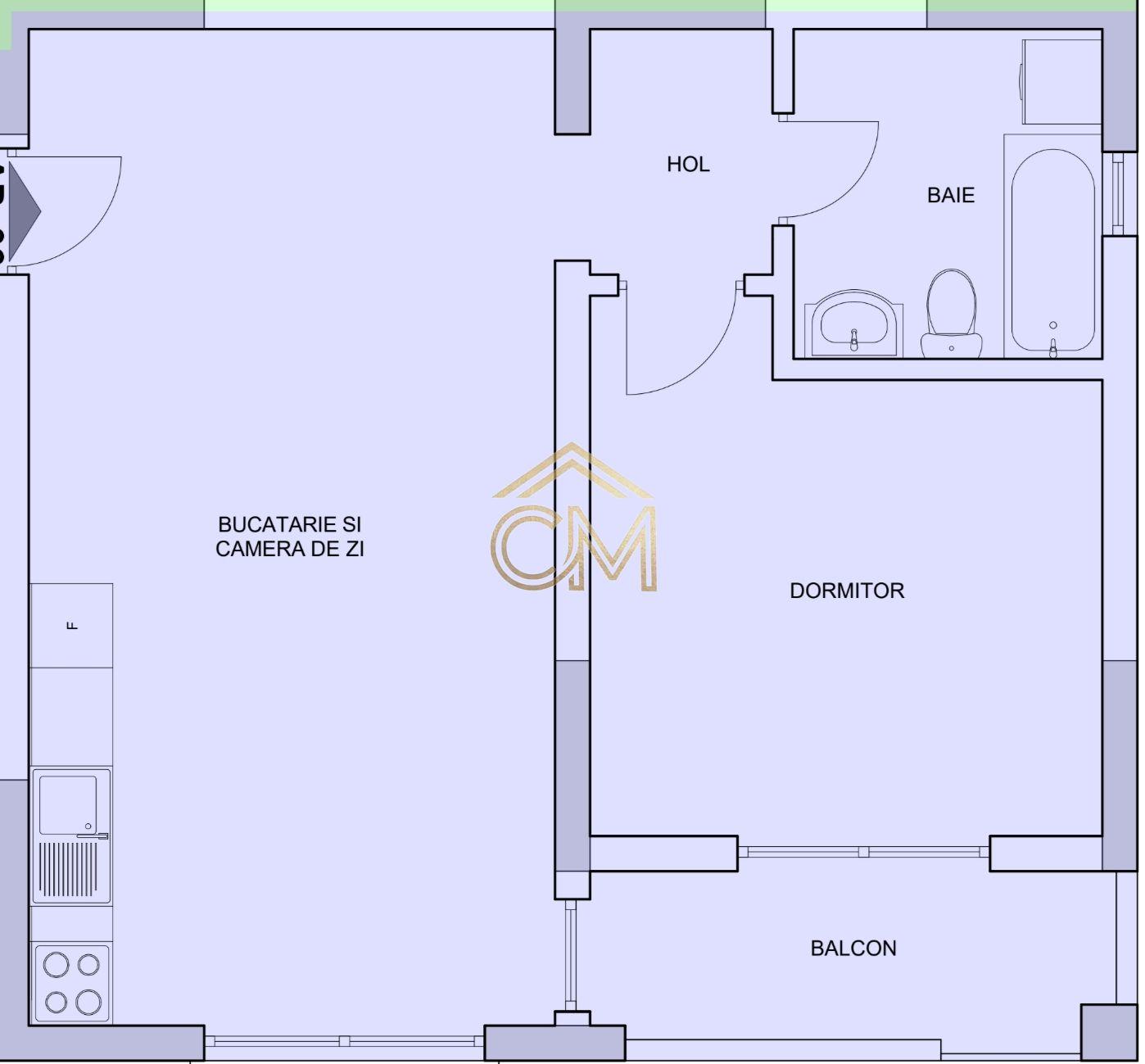 Aparatment 2 Camere-50MP-Etaj 1-Balcon-Selimbar - 7