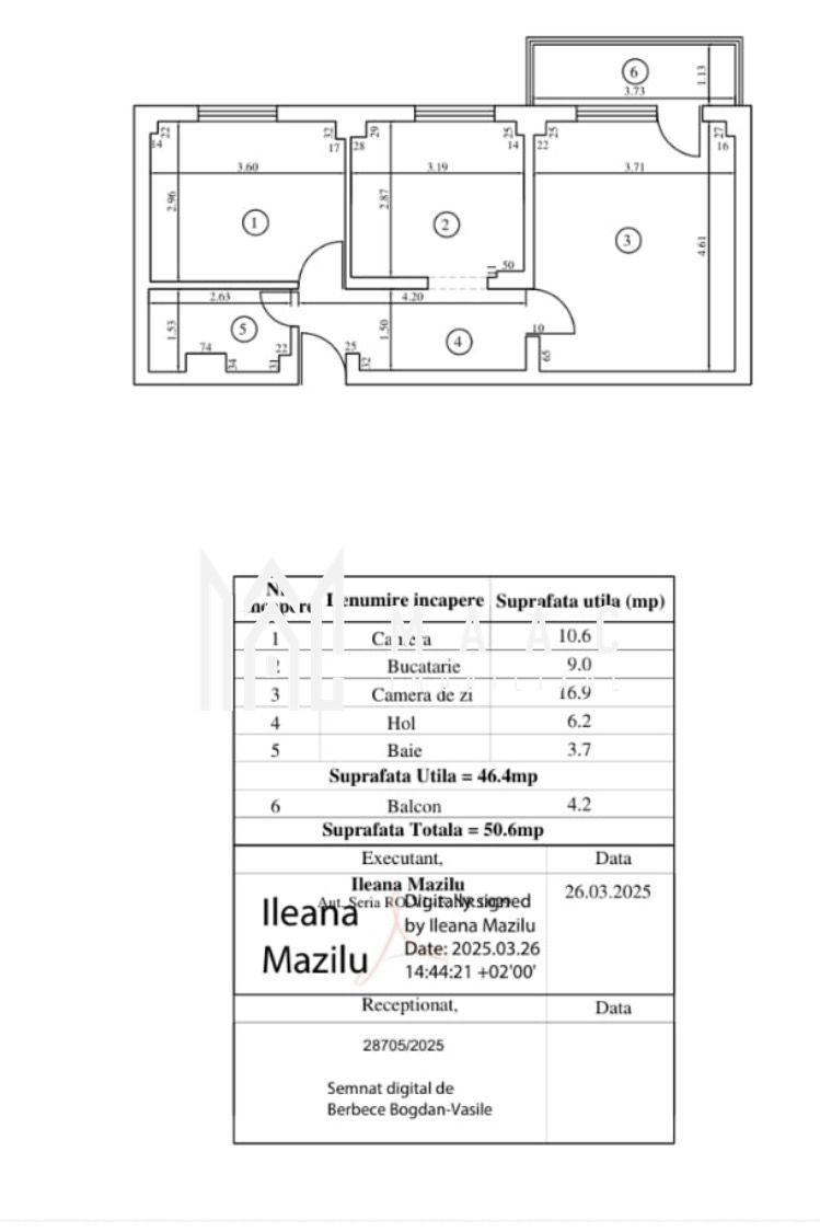 Apartament 2 camere | Etaj 1 | Zona Ostroveni | Gigacalorimetru - 8