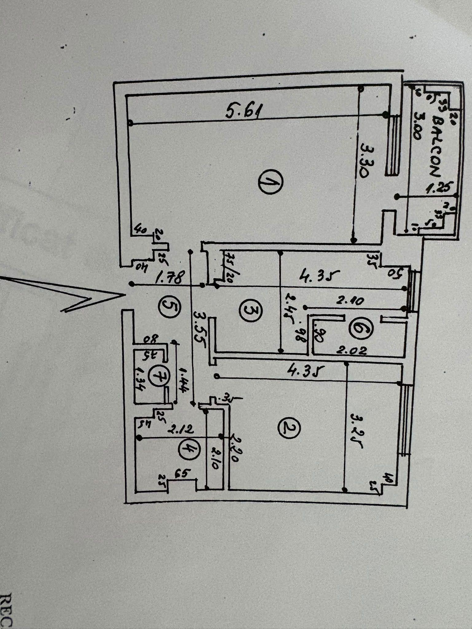 De vanzare apartament cu 2 camere, renovat, etaj 4 , Mazepa 1, 85.000 euro - 12