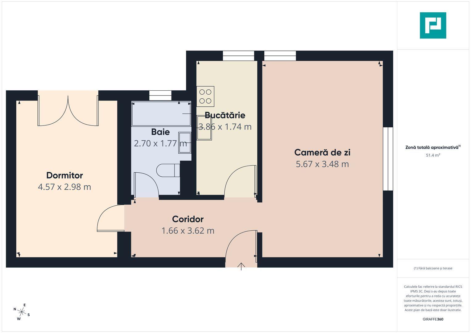 Apartament de lux cu 2 camere in Giroc - 7