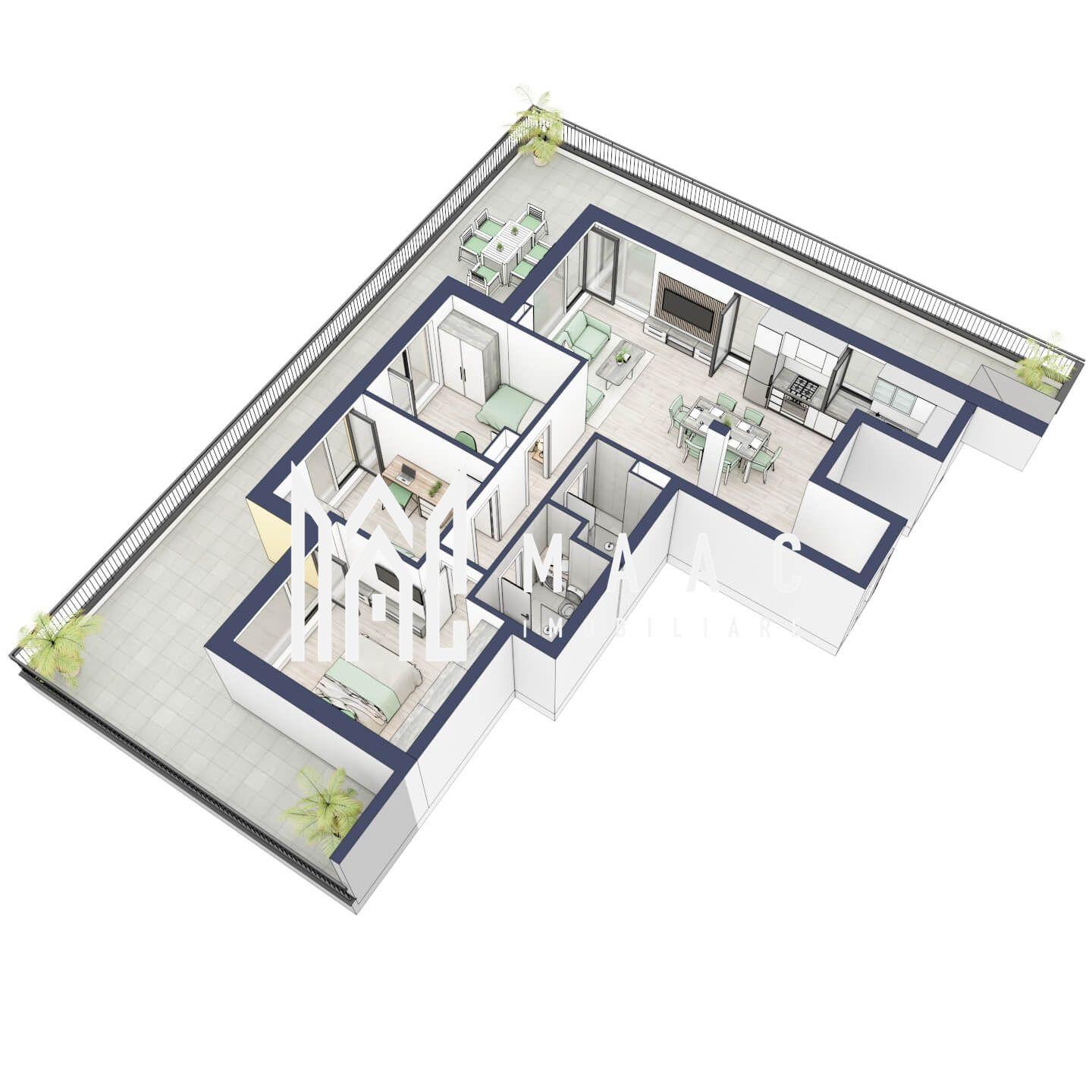 Penthouse 3 camere | Etaj 4 | Balcon 107.2 mp | Turnisor - 4