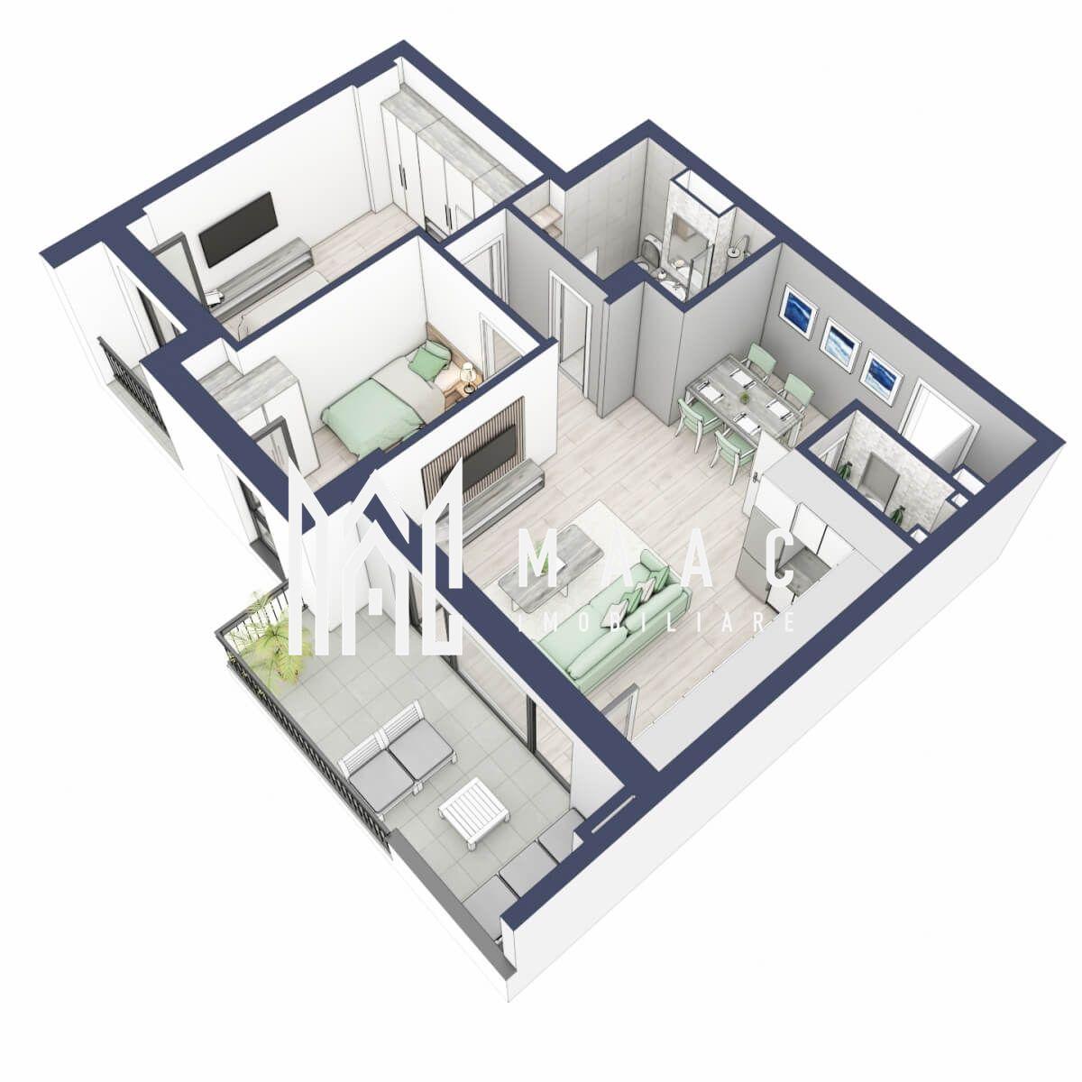 Apartament 3 camere | Balcoane 16.2 mp| Gradina ca. 63mp | Turnisor - 4
