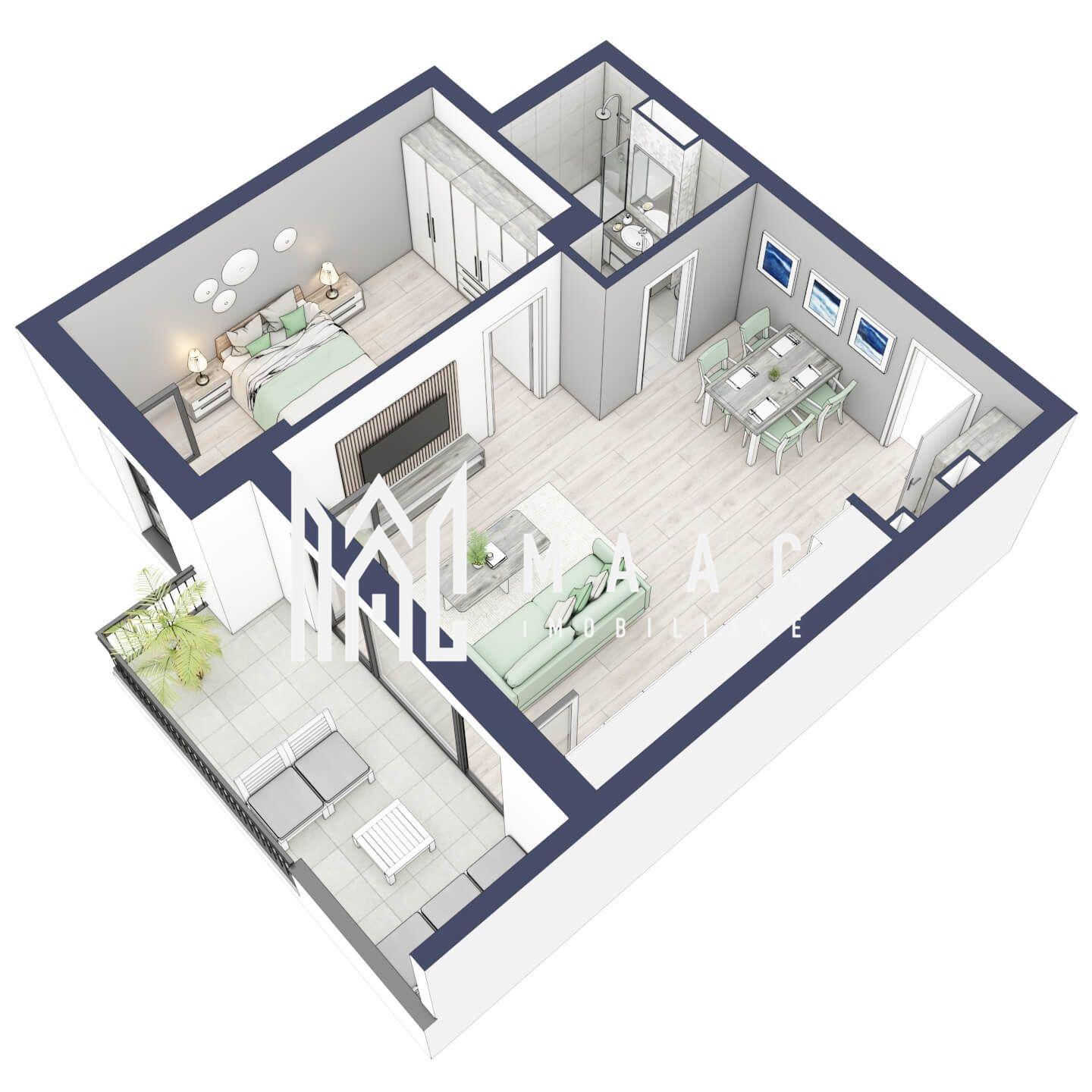 Apartament 2 camere | Etaj 3 | Balcon 10.7 mp | Turnisor - 3